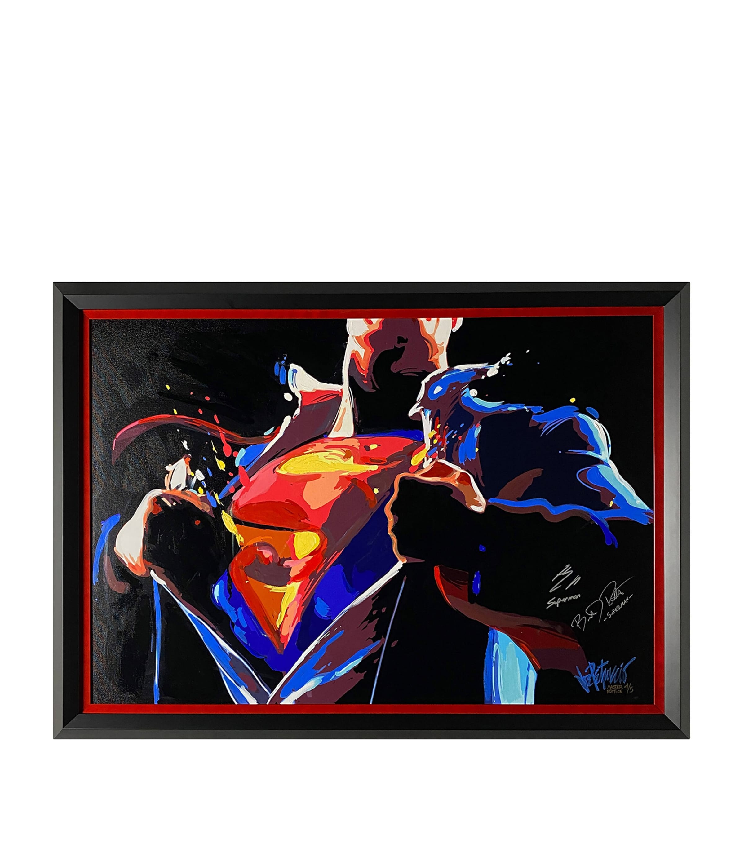 Leipzig Galleries Autographed Brandon Routh Man of Steel Display Image 1