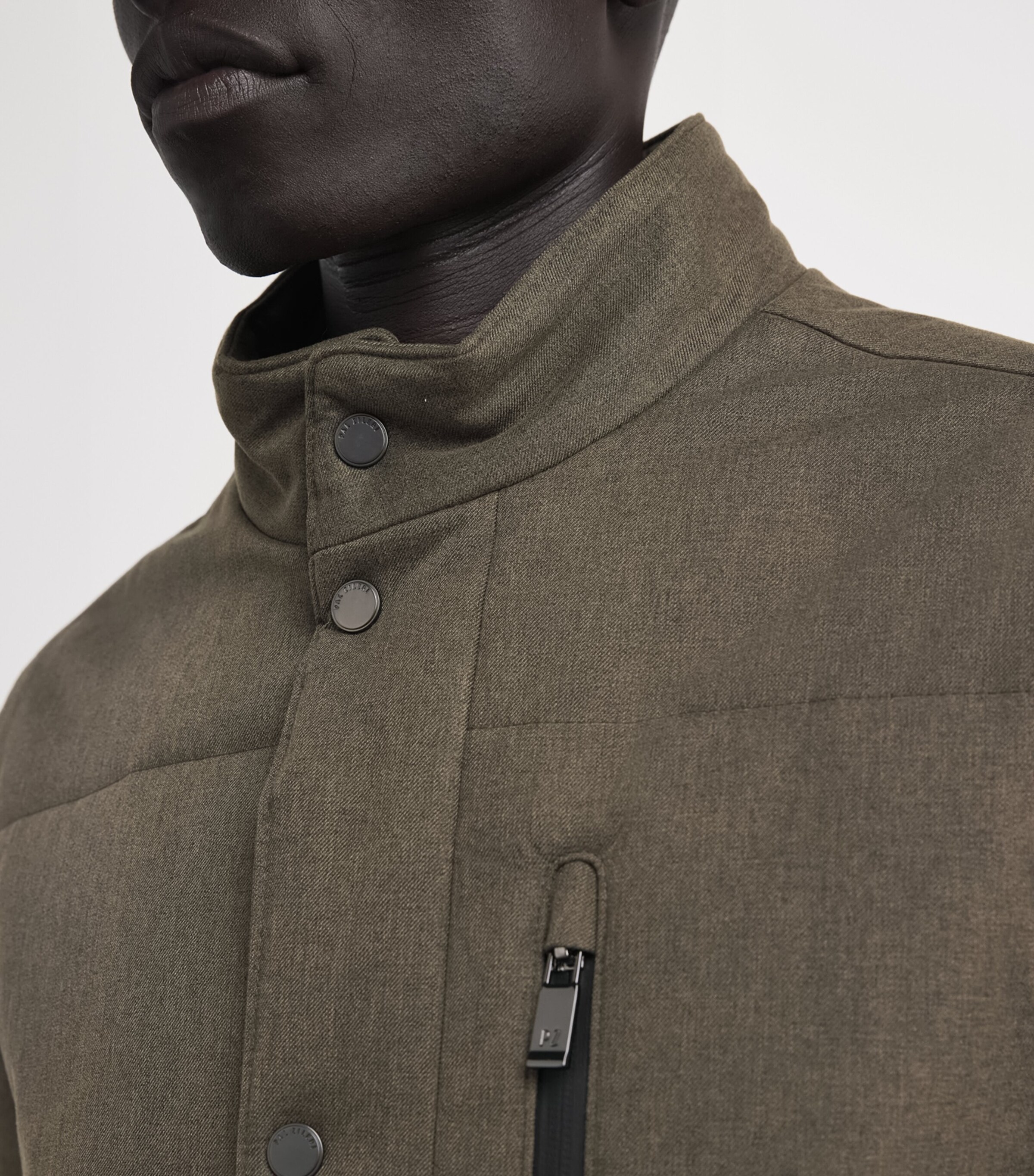 Pal Zileri Mens Padded Jacket Brown Image 6