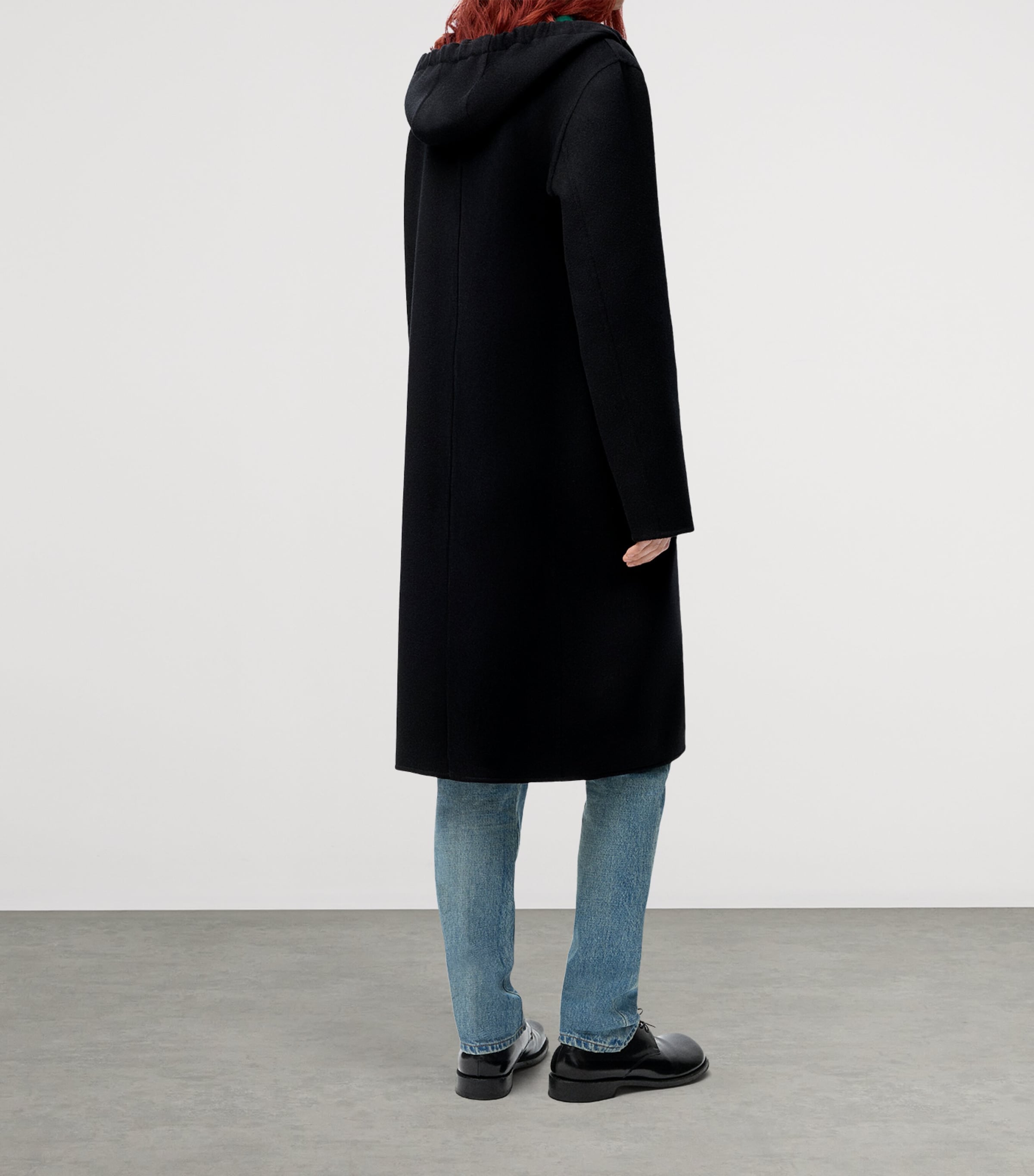 LOEWE Black Wool-Cashmere Duffle Coat | Harrods US