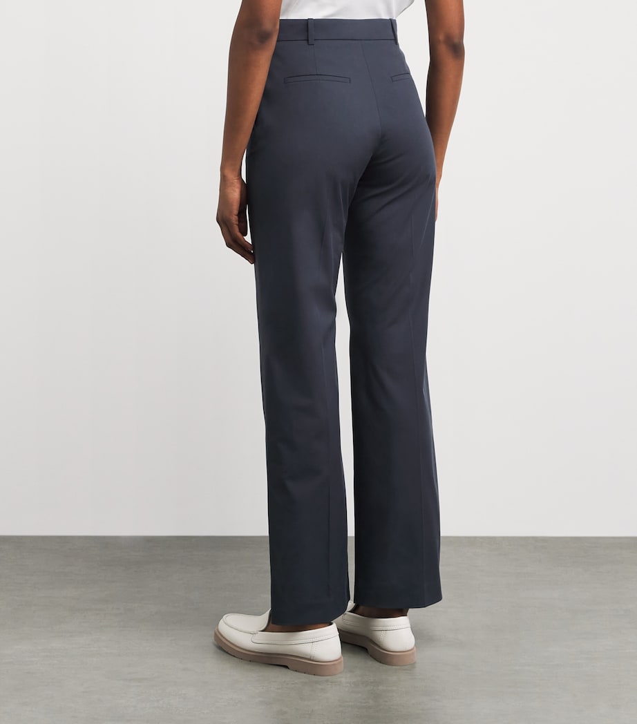 Eleventy Womens Tailored Trousers Blu Scuro Image 5