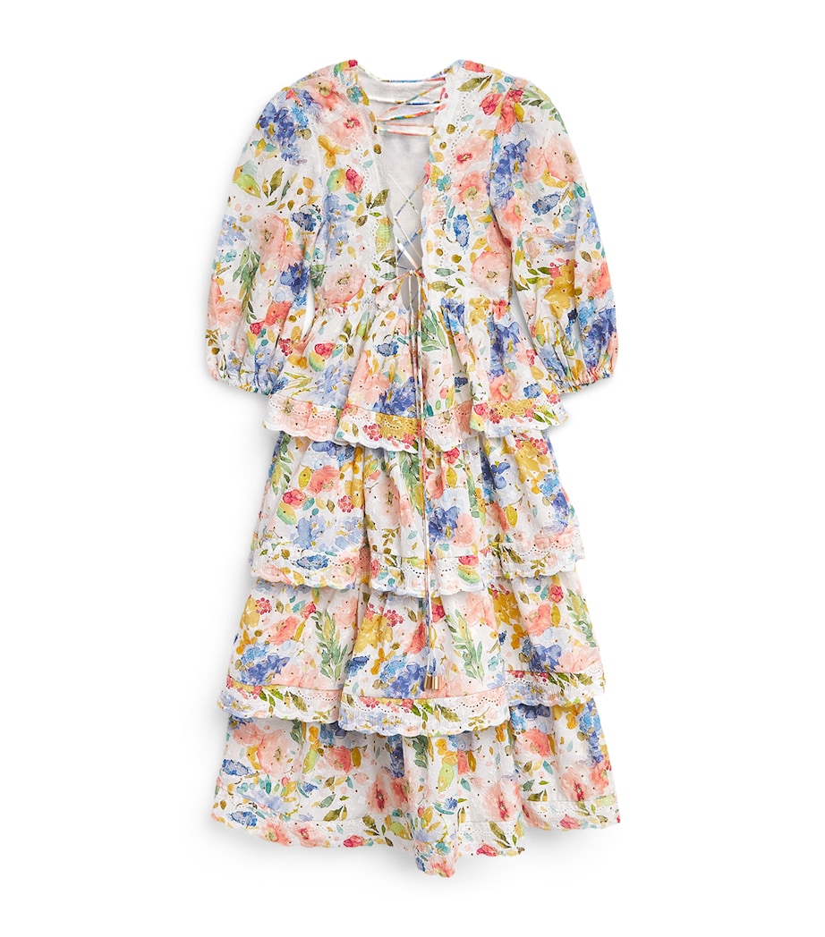 Cotton Floral Lina Dress (3-16 Years) FLORAL Image 1