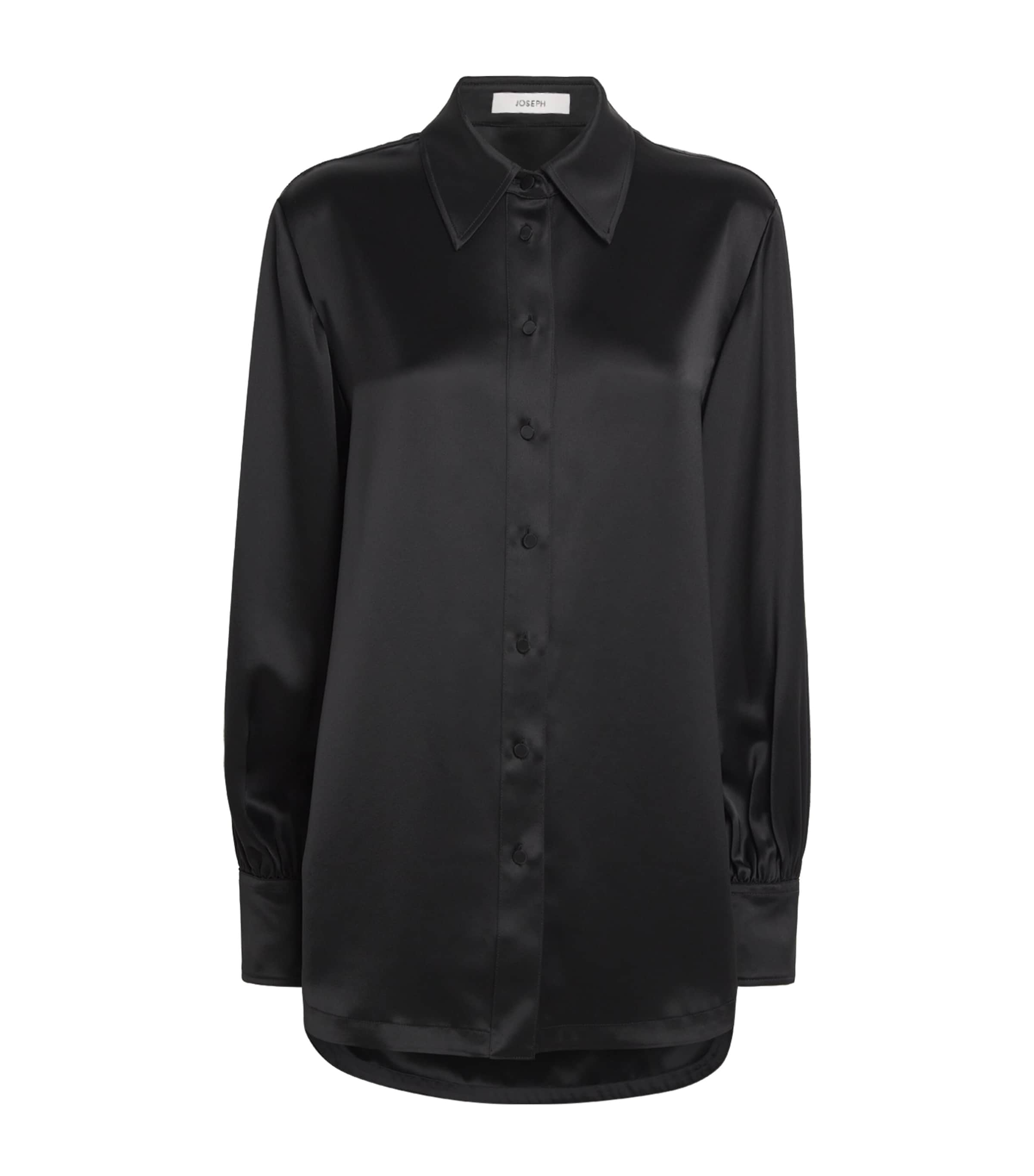 Satin Dieu Blouse BLACK Image 1