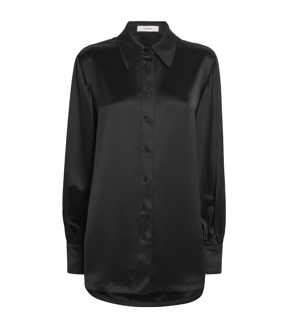 Satin Dieu Blouse BLACK Image 1