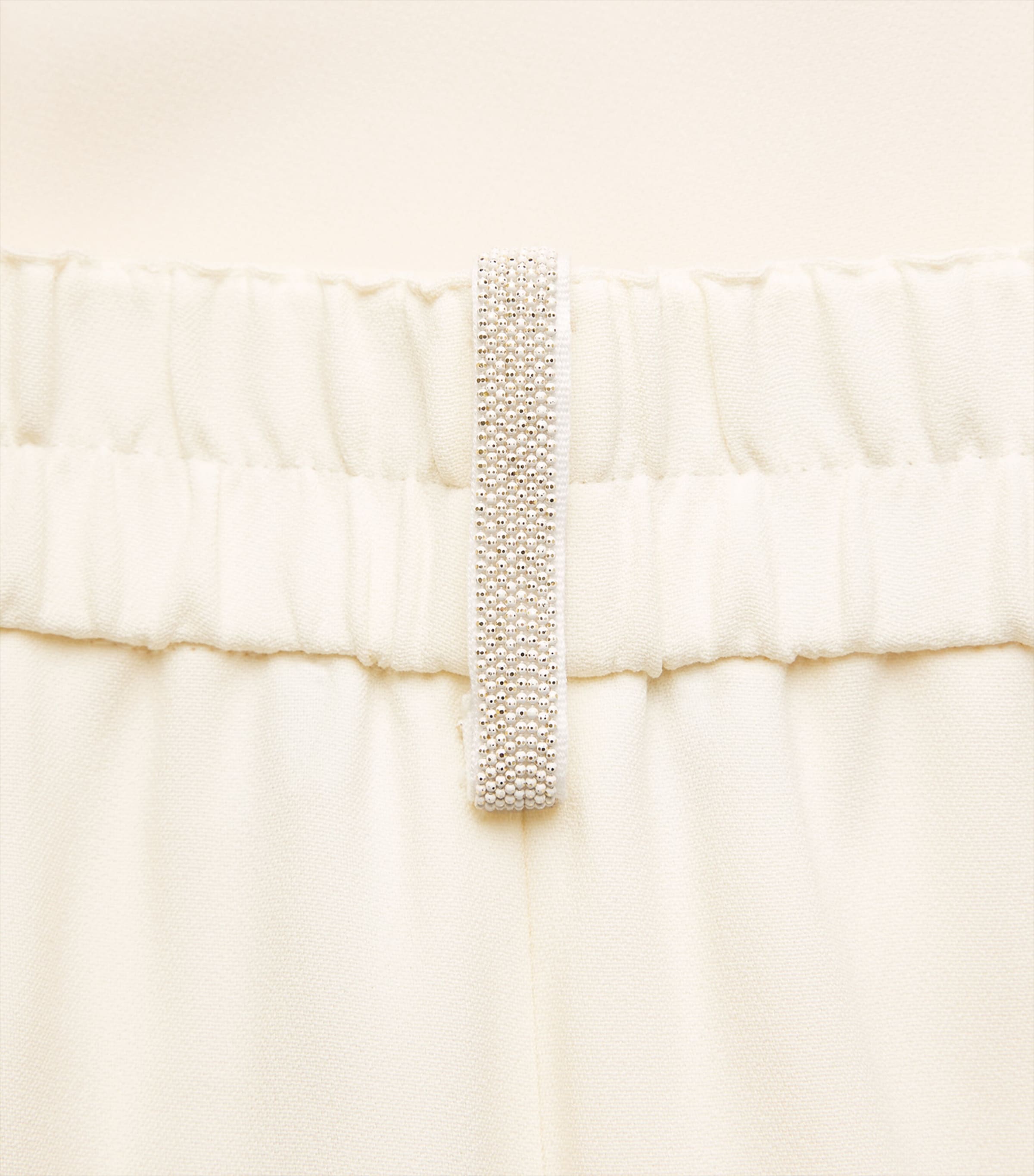 Fabiana Filippi Womens Cady Beaded Trousers Burro Image 6