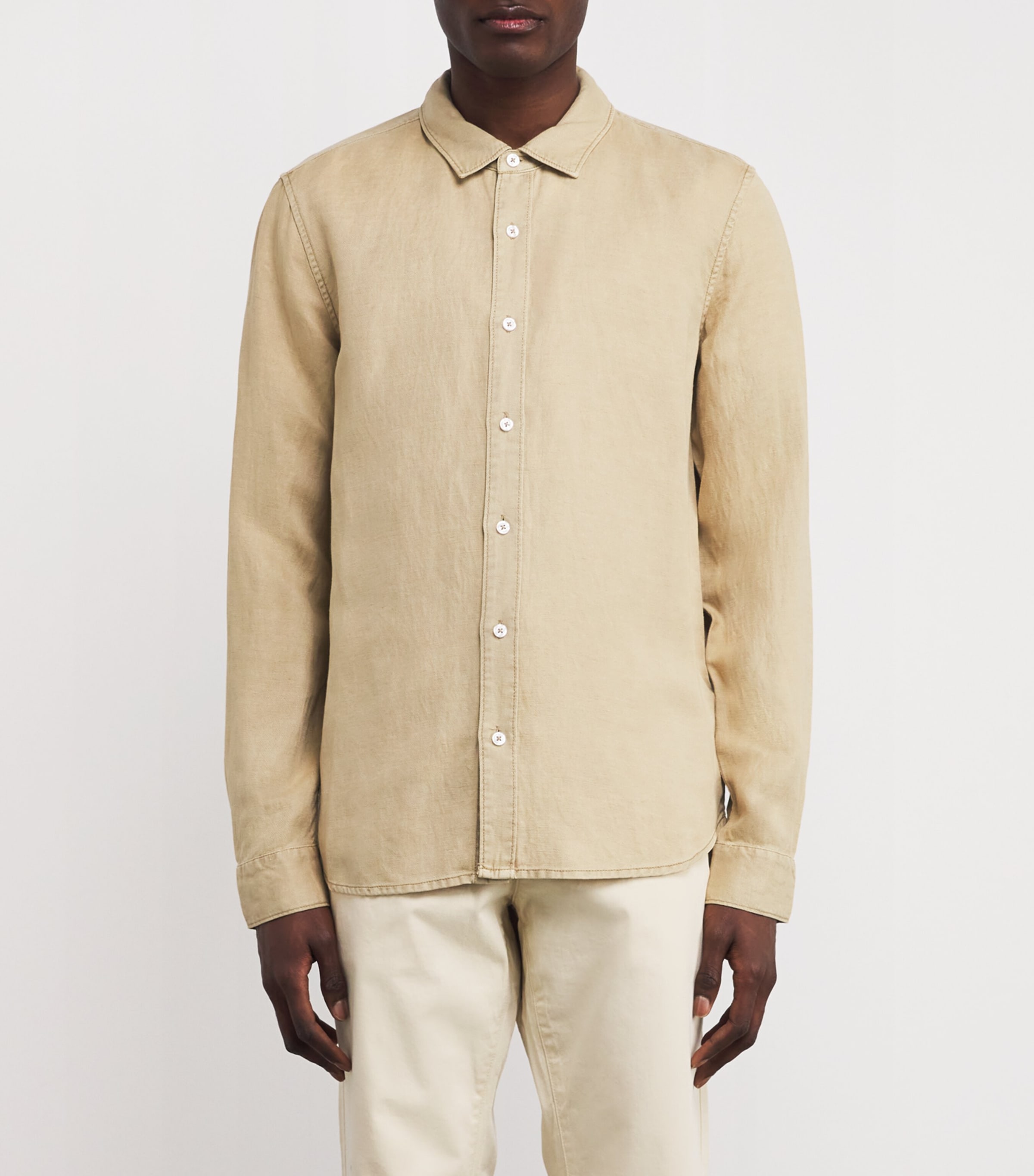 PAIGE Linen-Blend Peters Shirt | Harrods US