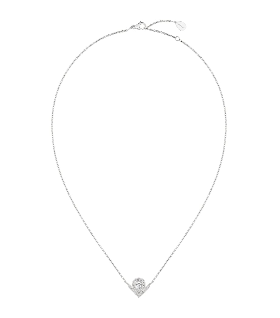 White Gold and Diamond Joséphine Aigrette Pendant Necklace WHITE GOLD Image 1