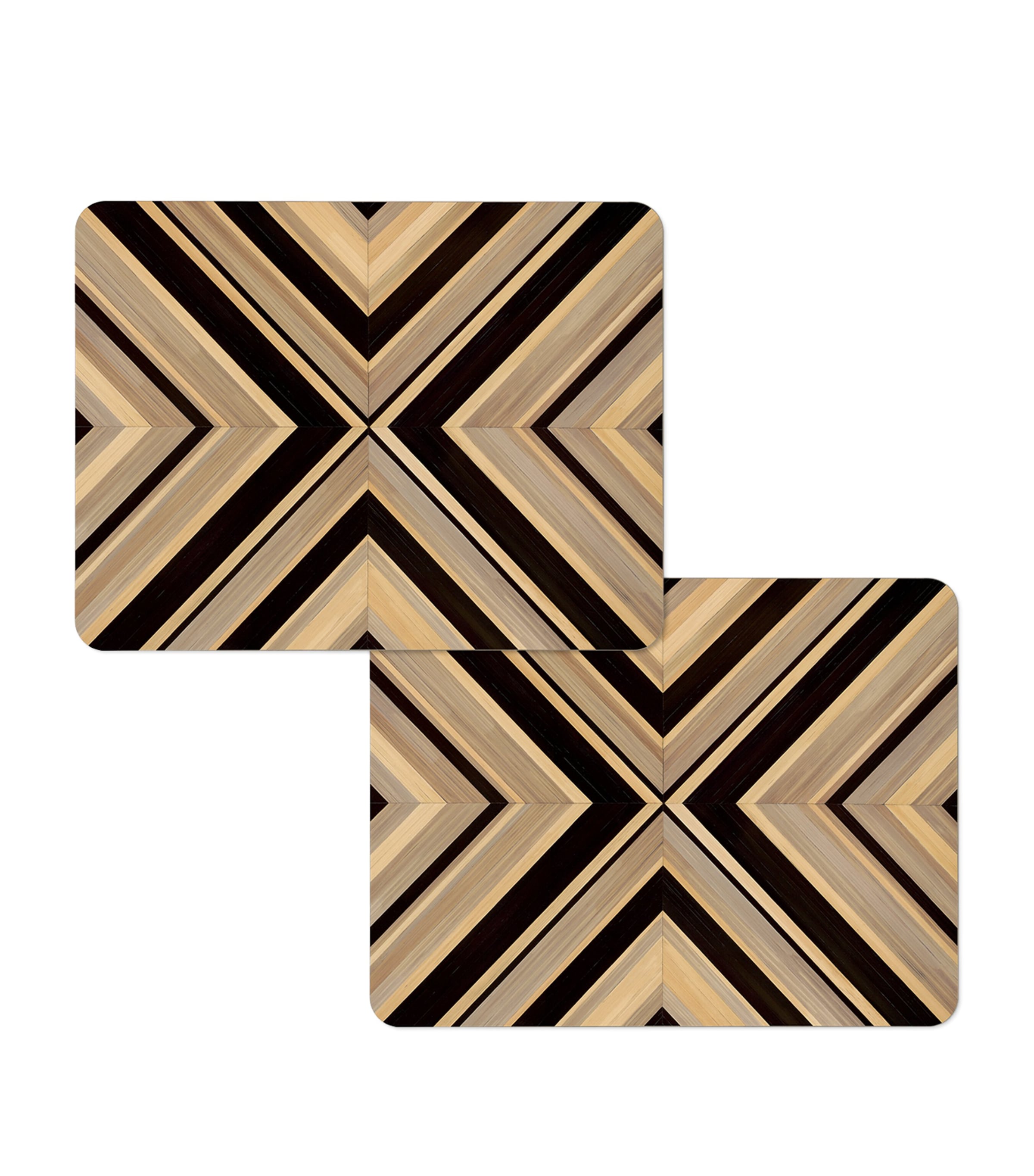 Hestialiving Everyday Set Of 2 Geometrique Placemats