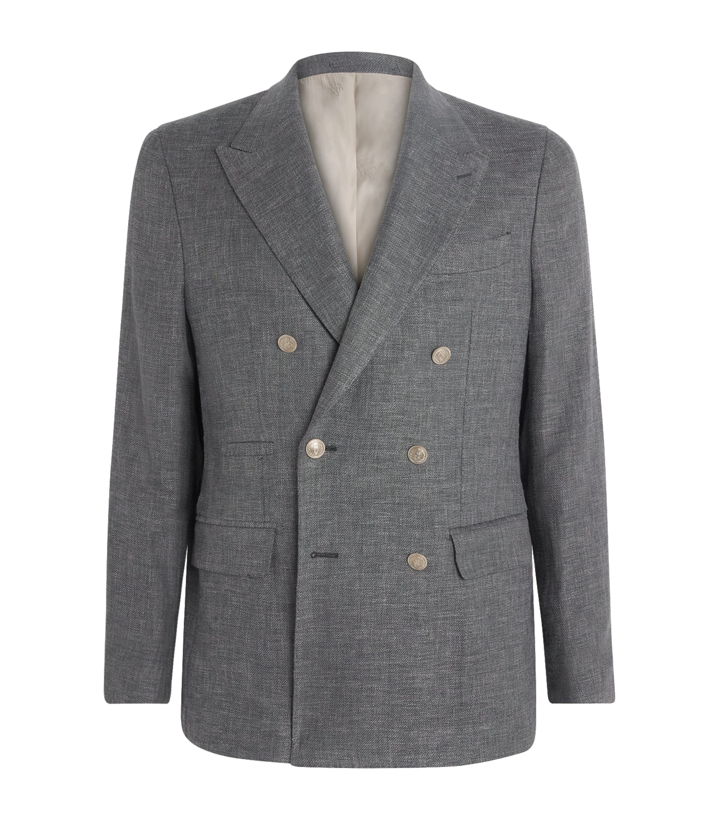 Eleventy Mens Linen-Wool-Silk Blazer Nero Image 1
