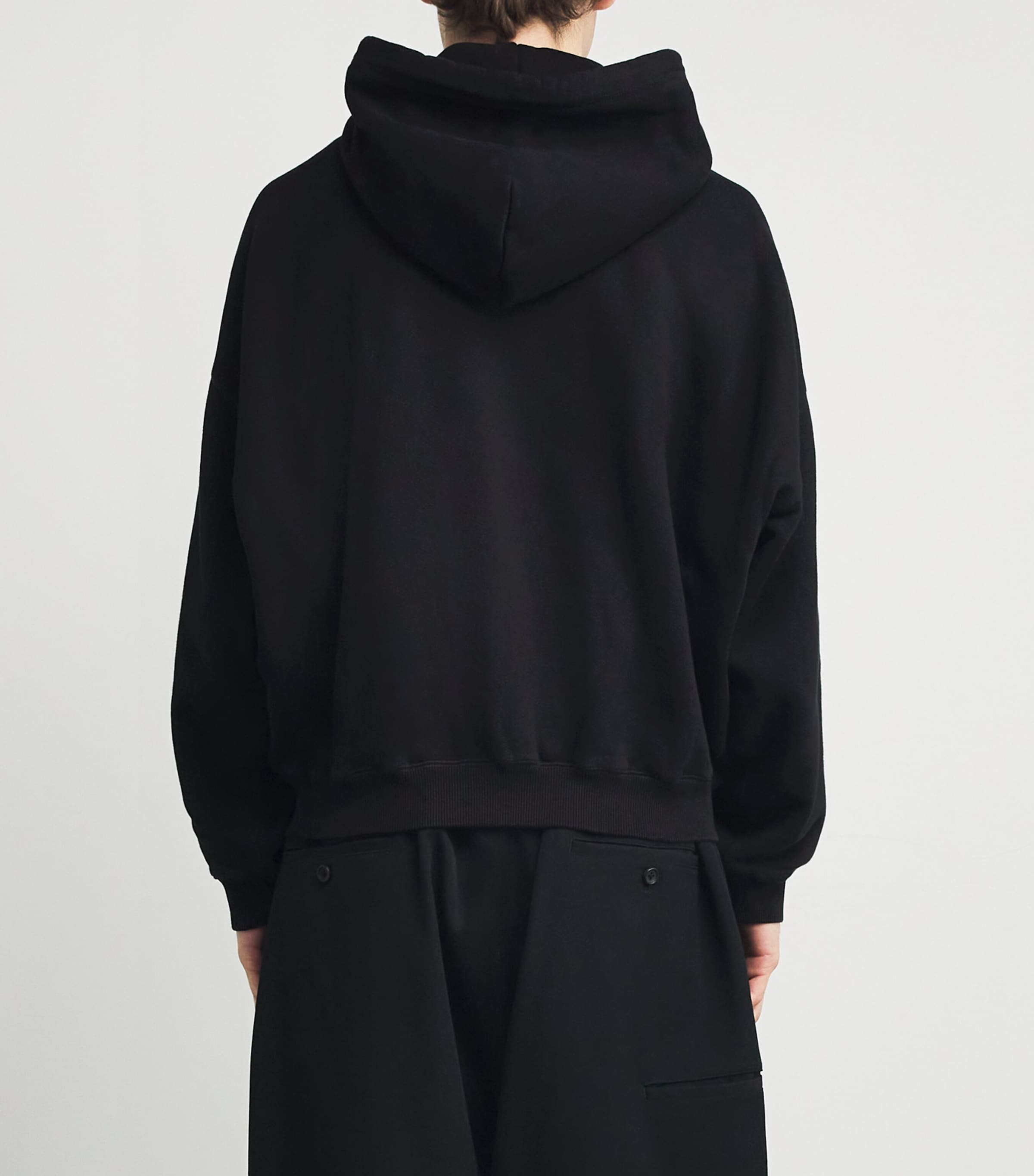 Collegiate Crest Zip-Up Hoodie 000 BLACK Image 3
