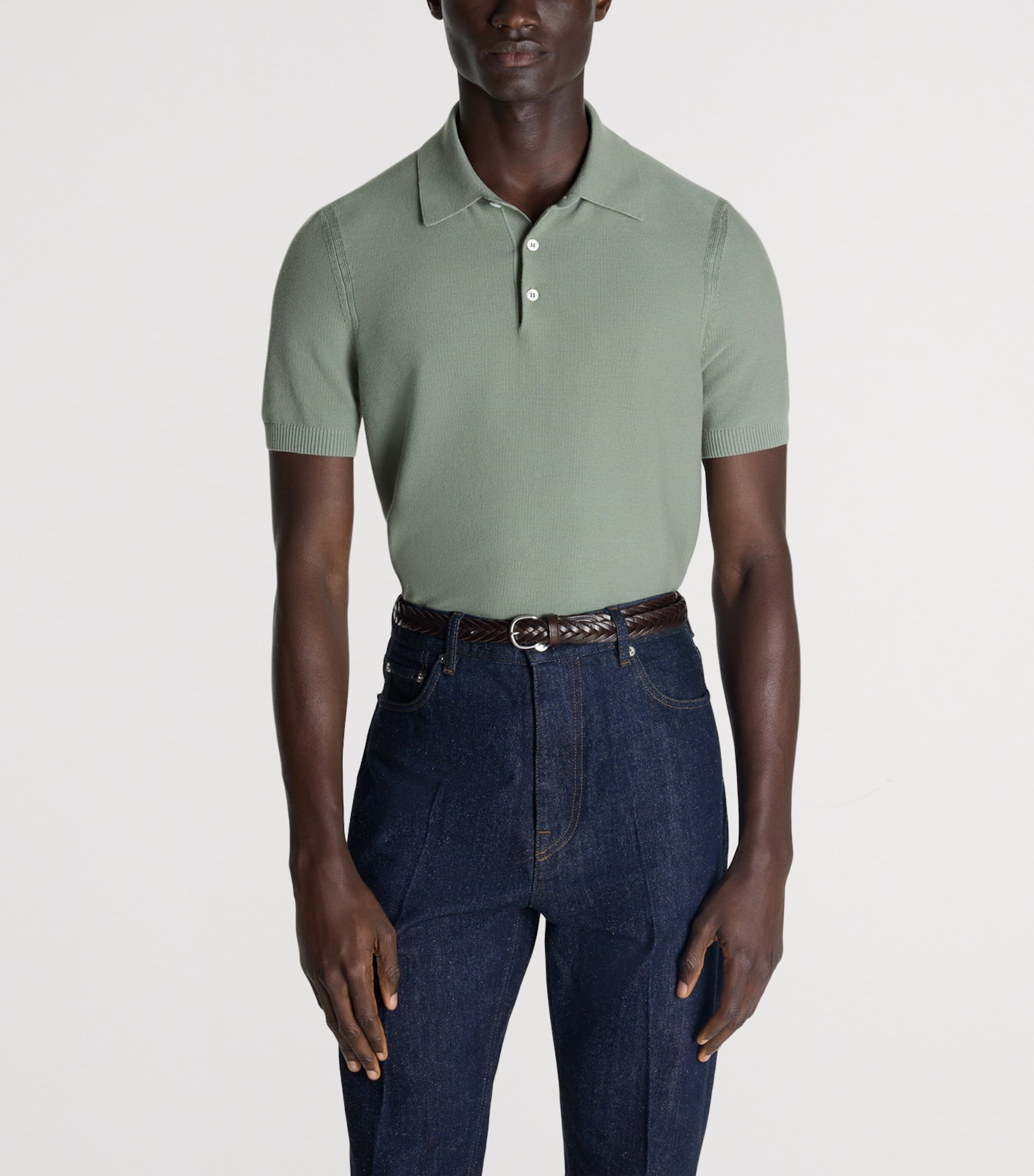 Dunhill Mens Cotton Piqué Polo Shirt Image 3