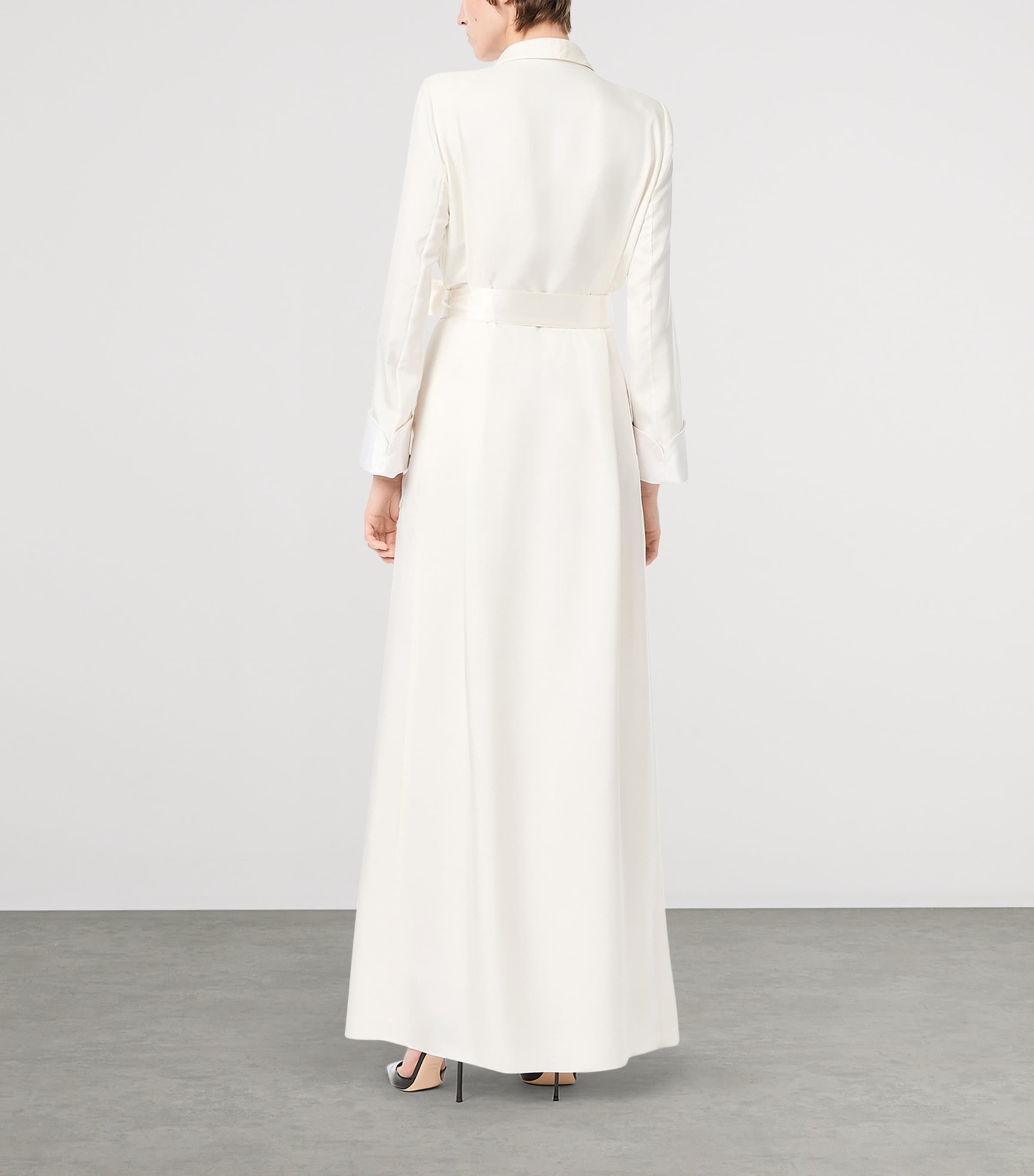 TOM FORD White Silk Robe Dress | Harrods US