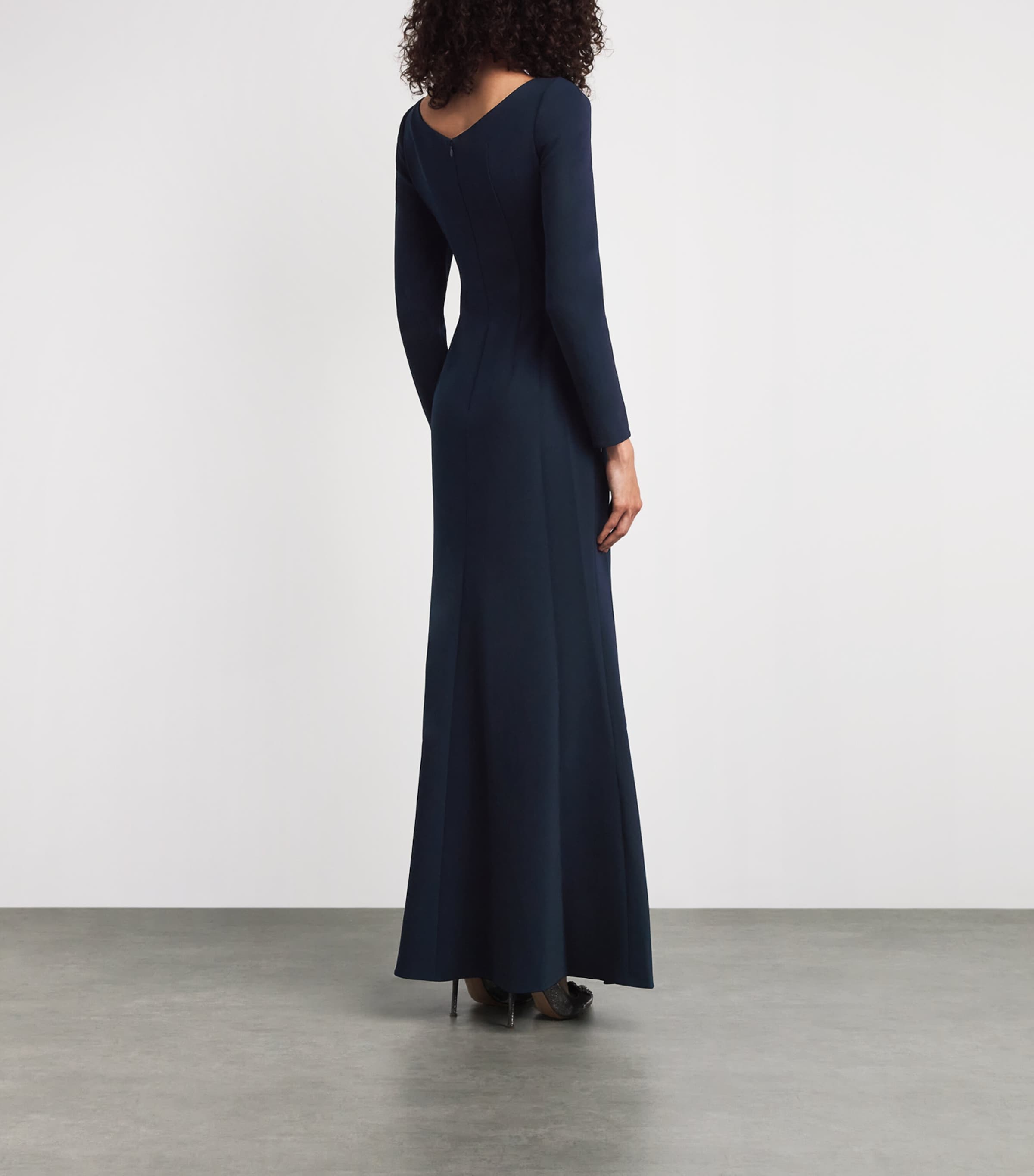 Jenny Packham Womens Embellished Avana Maxi Dress Ink Image 4