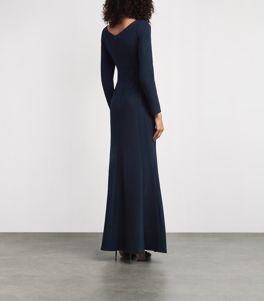 Jenny Packham Womens Embellished Avana Maxi Dress Ink Image 4