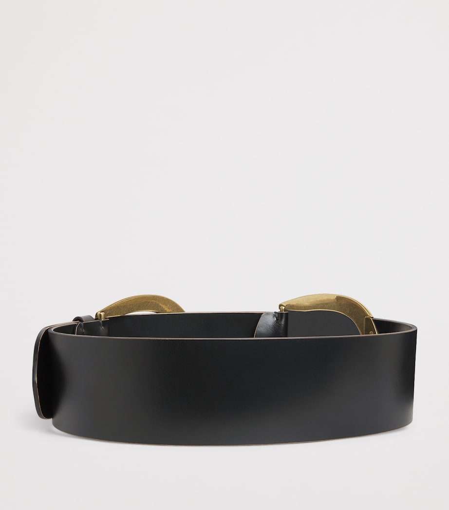 Leather Belt BLACK Image 2