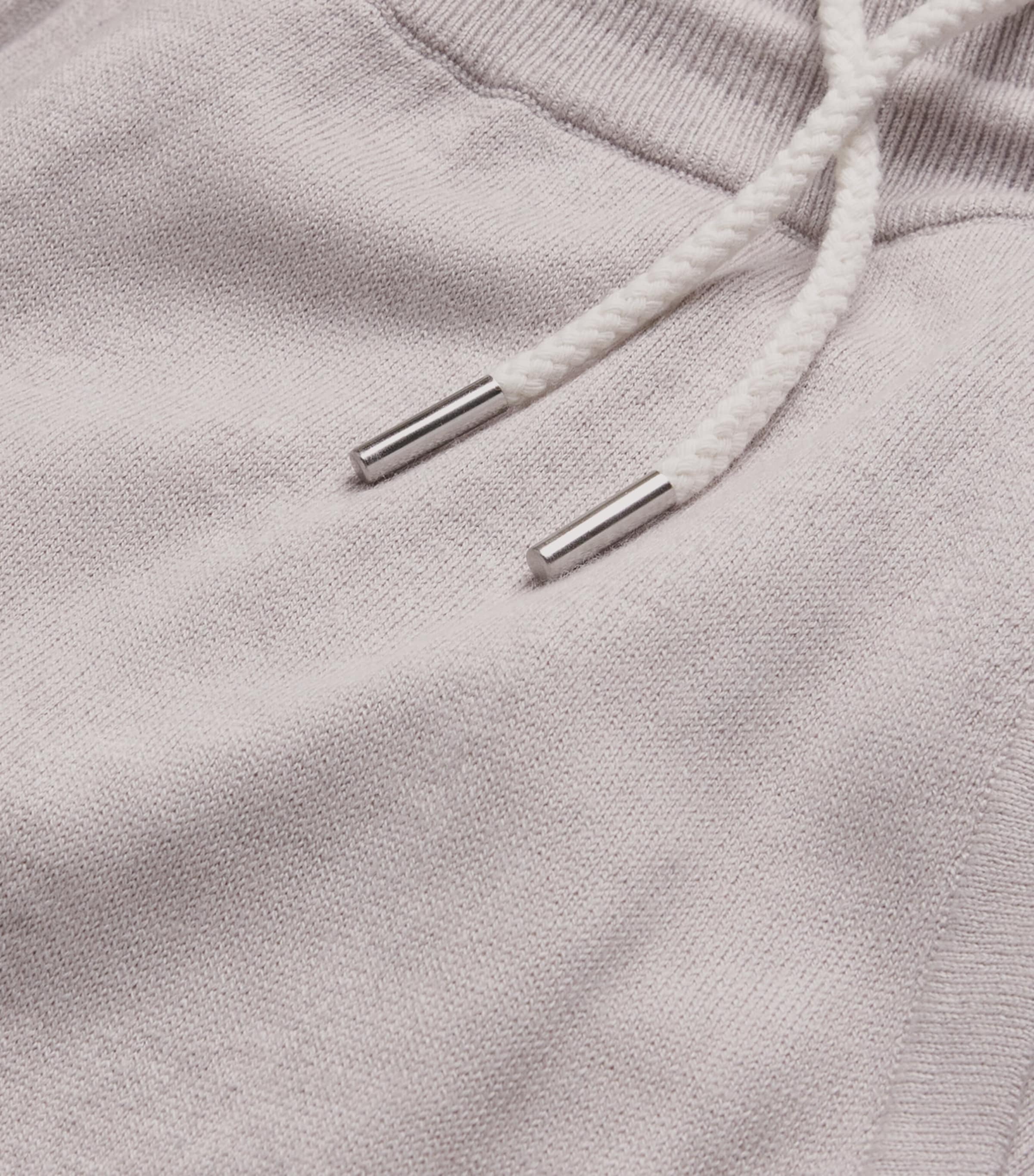 Cotton-Silk-Cashmere Wide-Leg Sweatpants FUMO GREY NEW IVORY Image 5