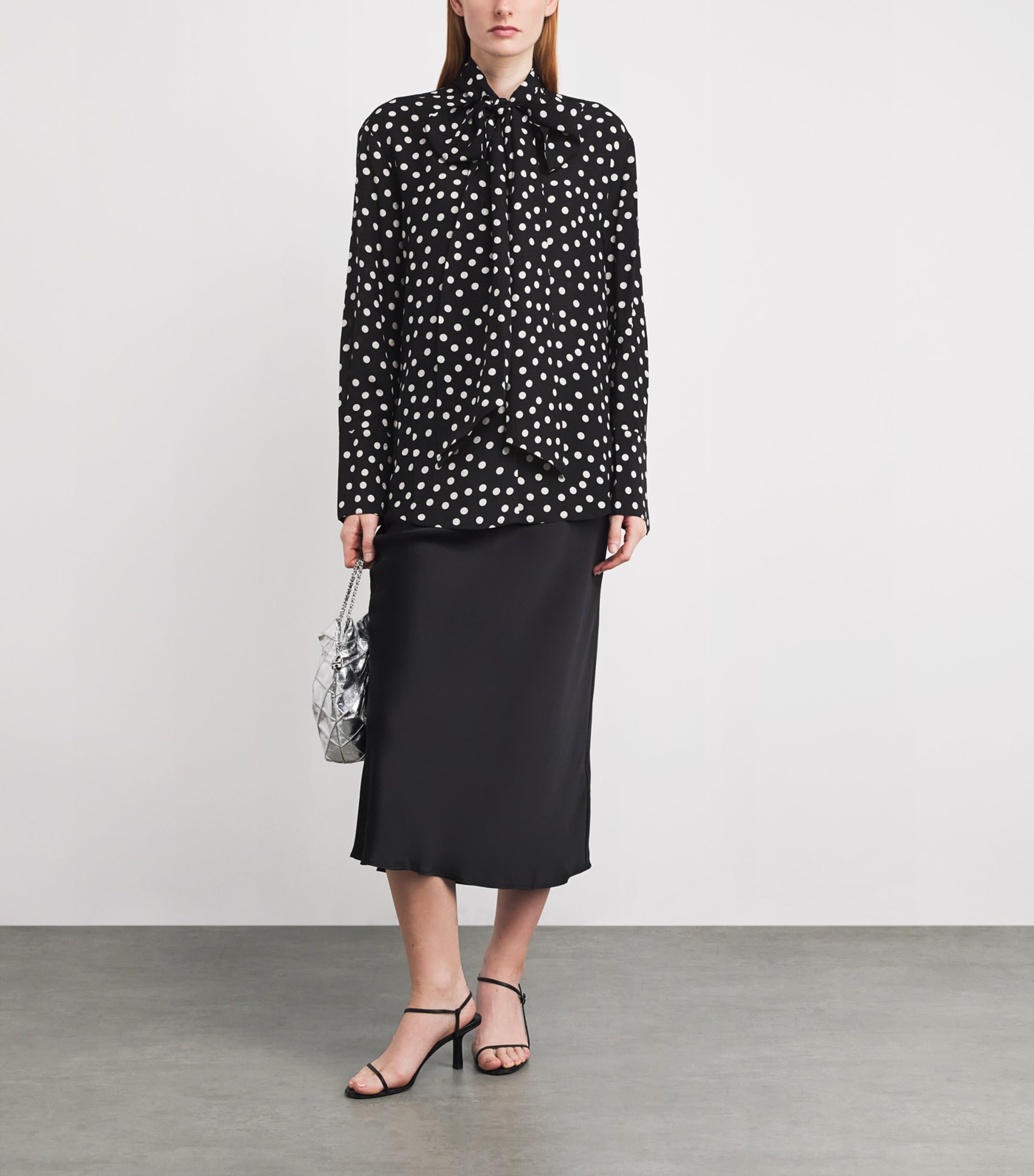 Polka Dot Ruby Blouse WHITE/BLACK Image 2