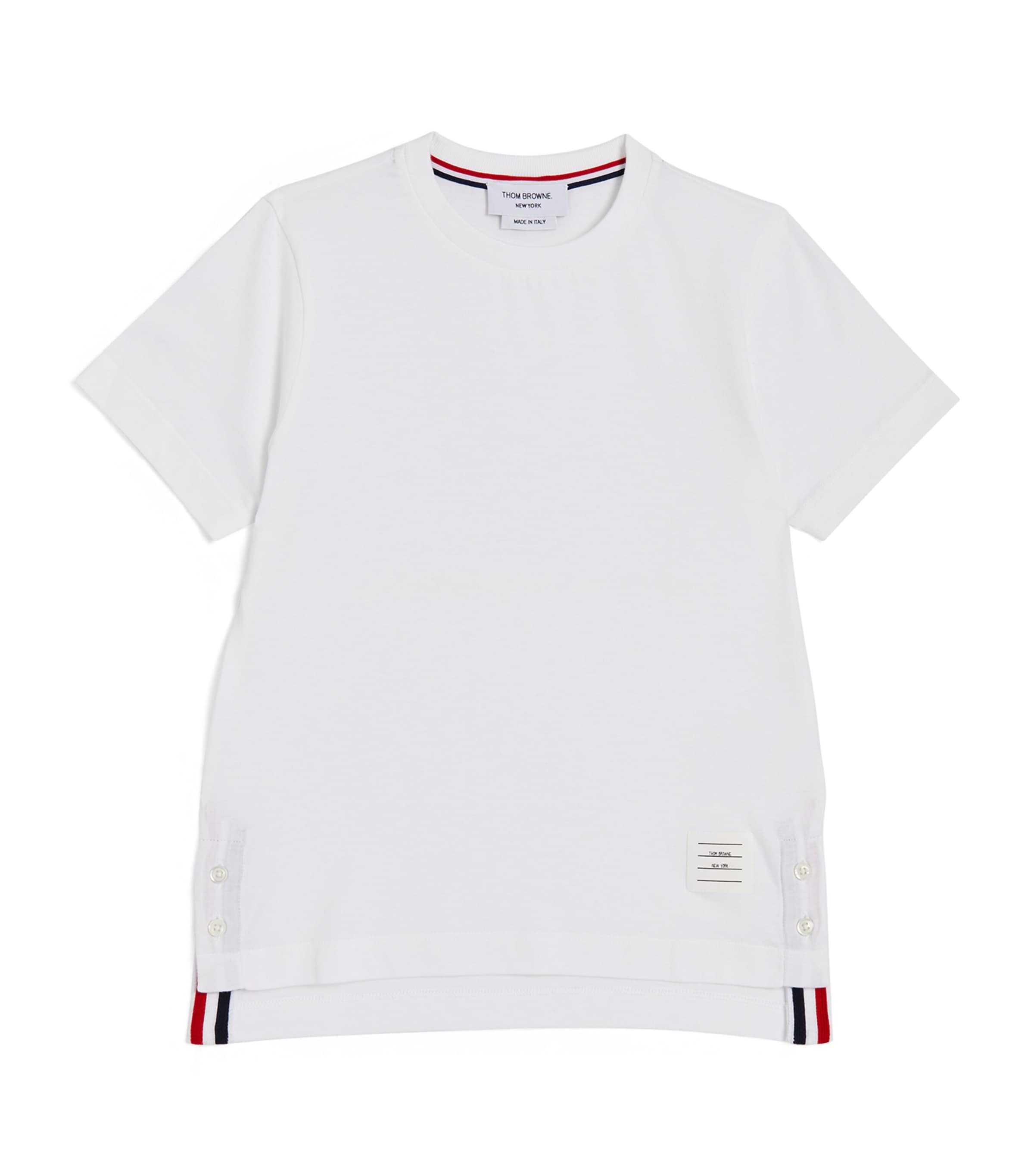 Thom Browne Name Tag T-shirt In White