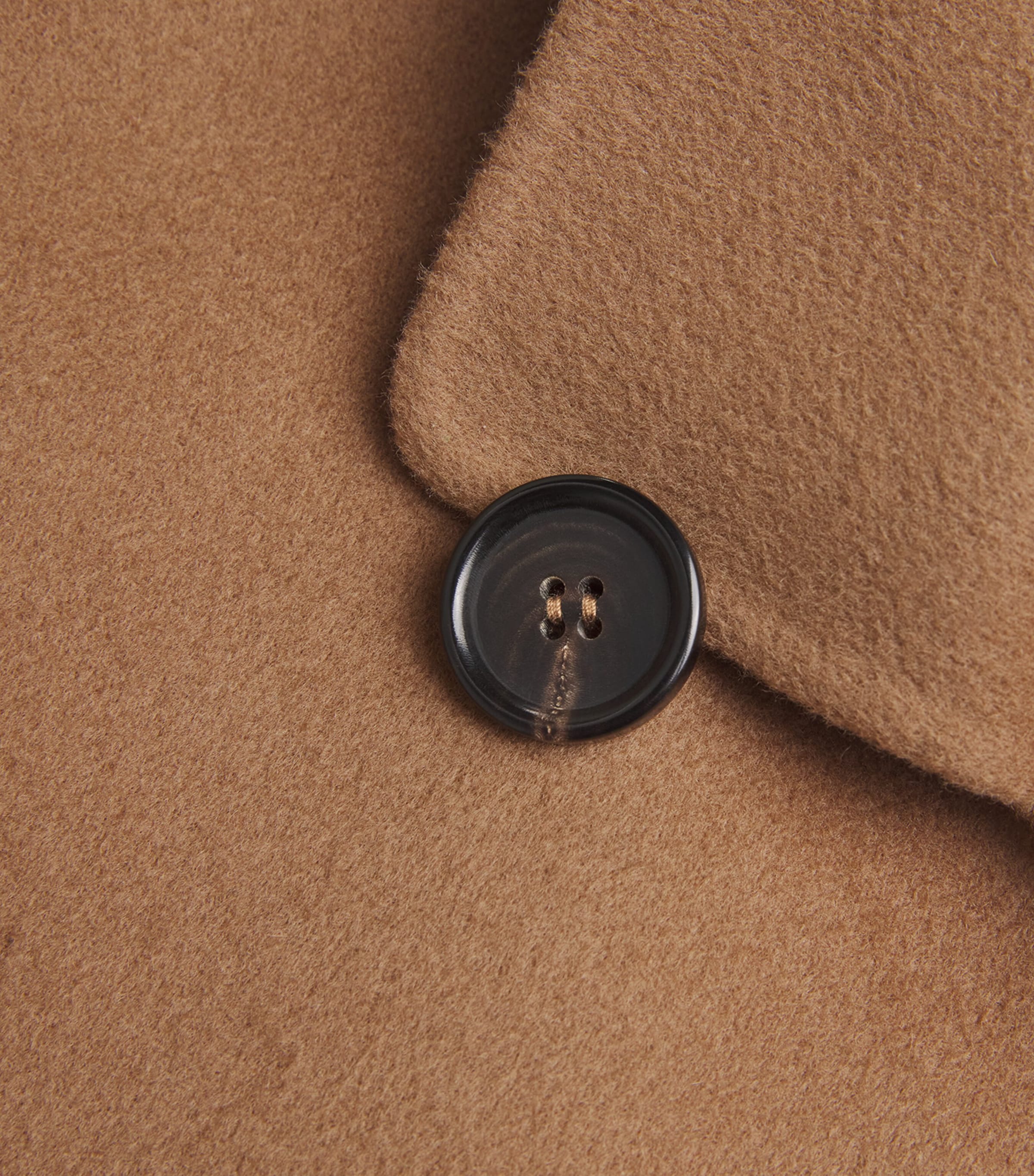 Virgin Wool Double-Breasted Coat HAZELNUT BROWN Image 5