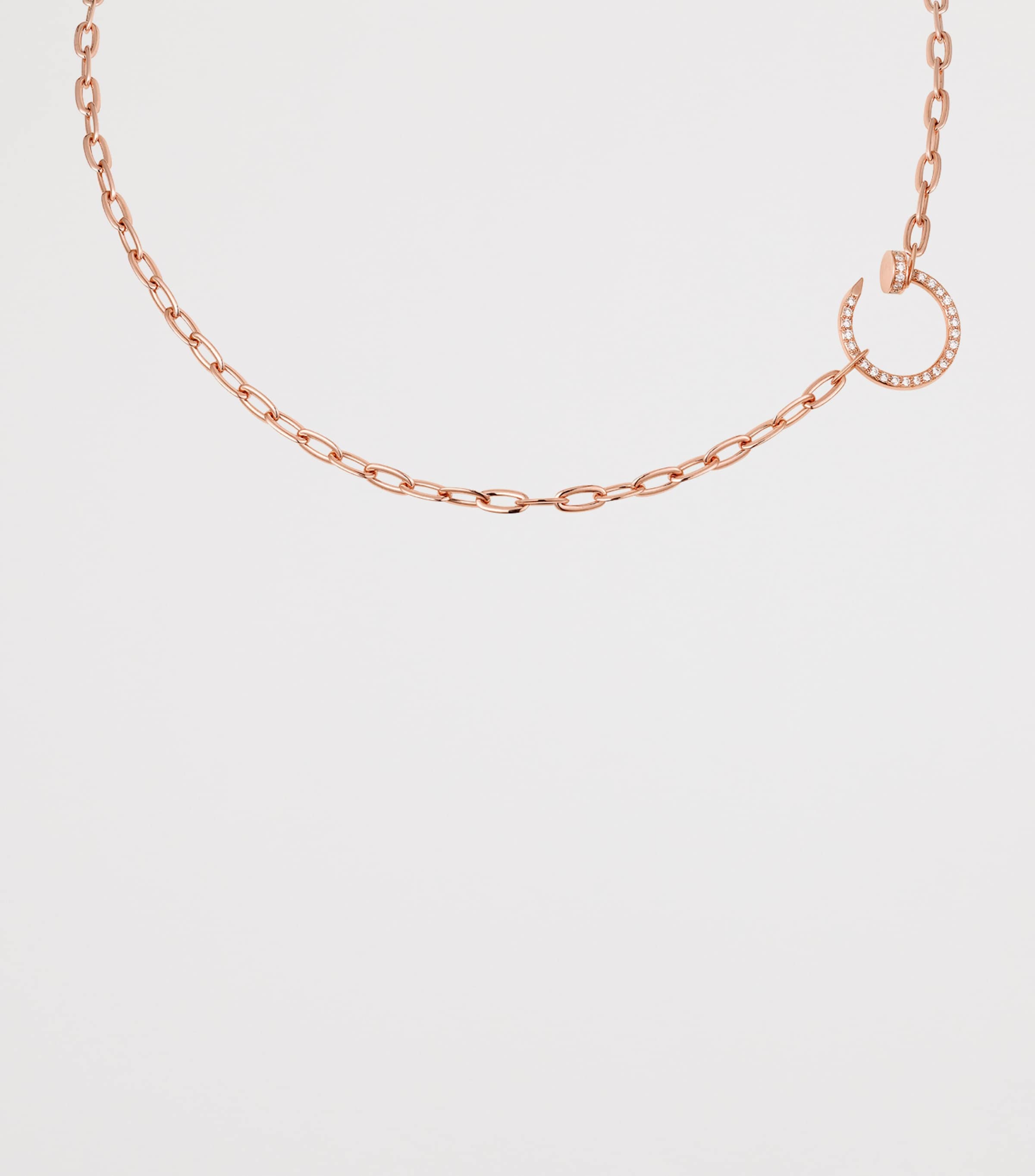 Rose Gold and Diamond Juste un Clou Chain Necklace ROSE GOLD Image 3