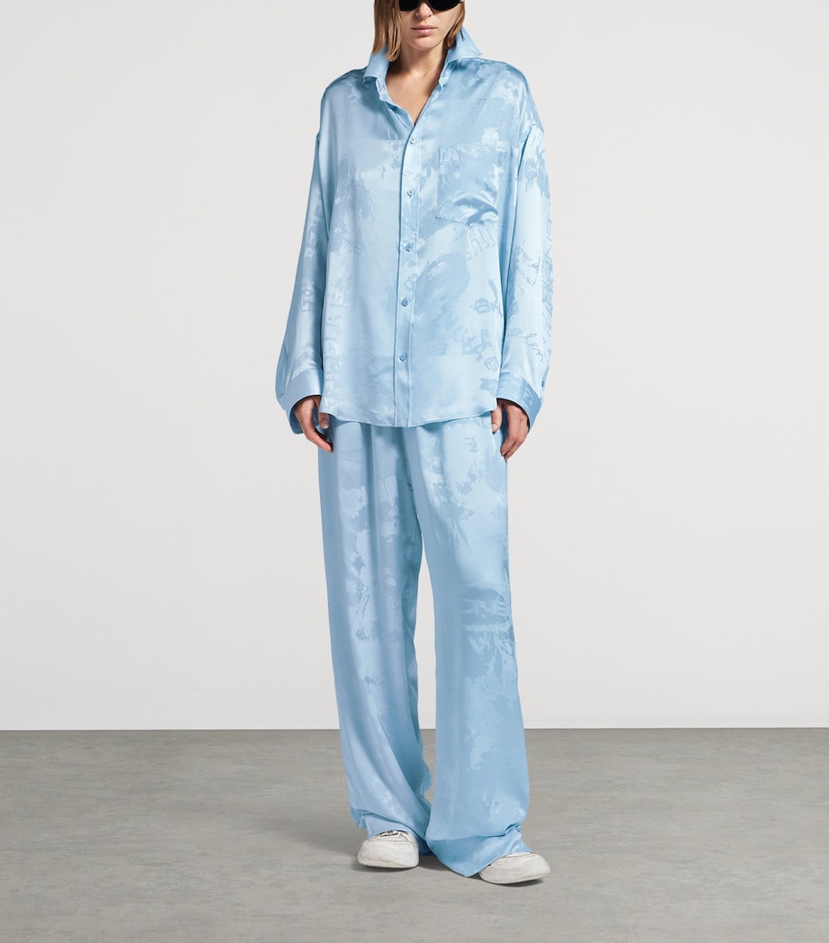 Silk Jacquard Cocoon Shirt 5840 Image 2