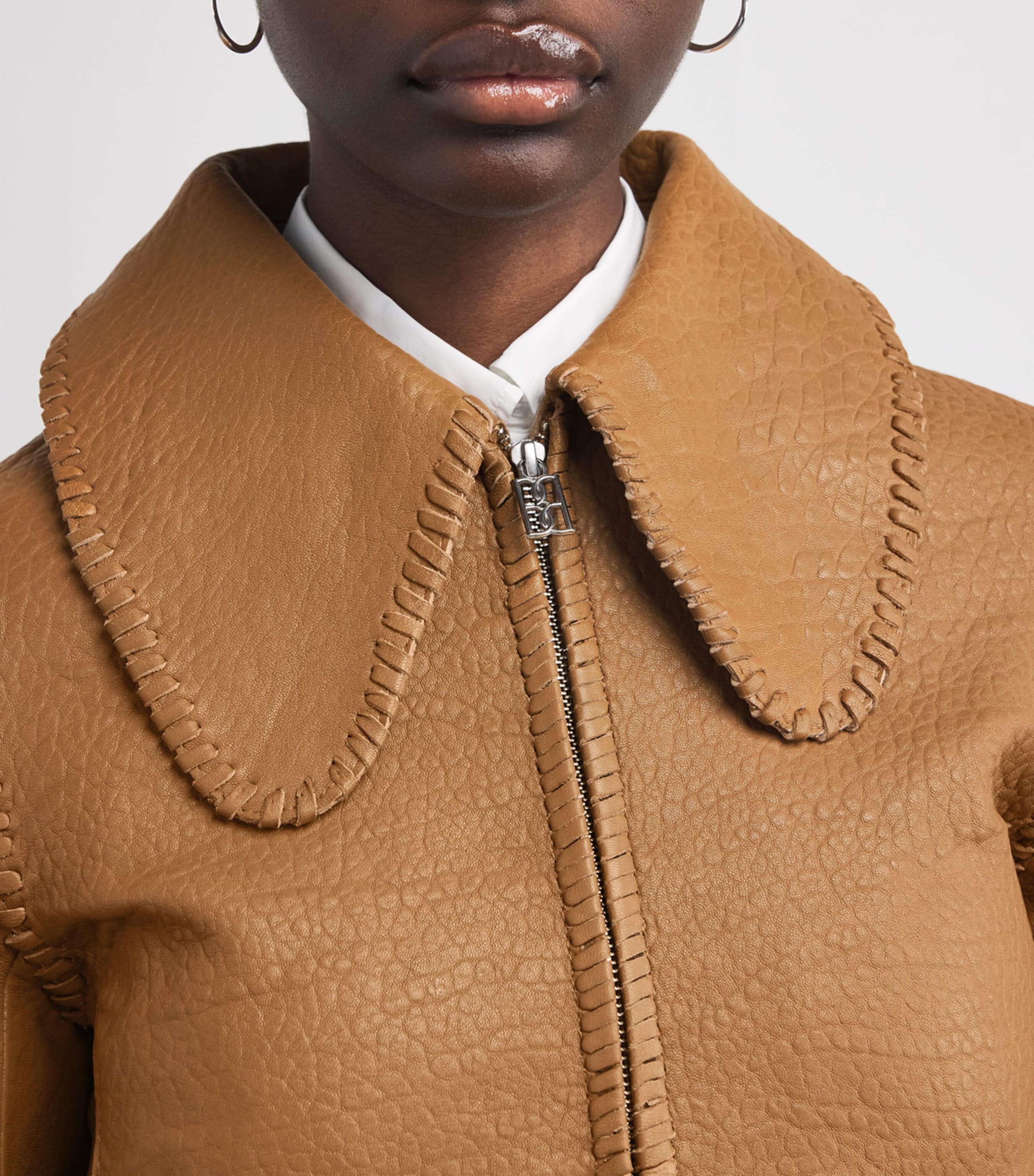 レザージャケット　BY MALENE BIRGER By Malene Birger Beatrisse Leather Biker Jacket | Bloomingdale's
