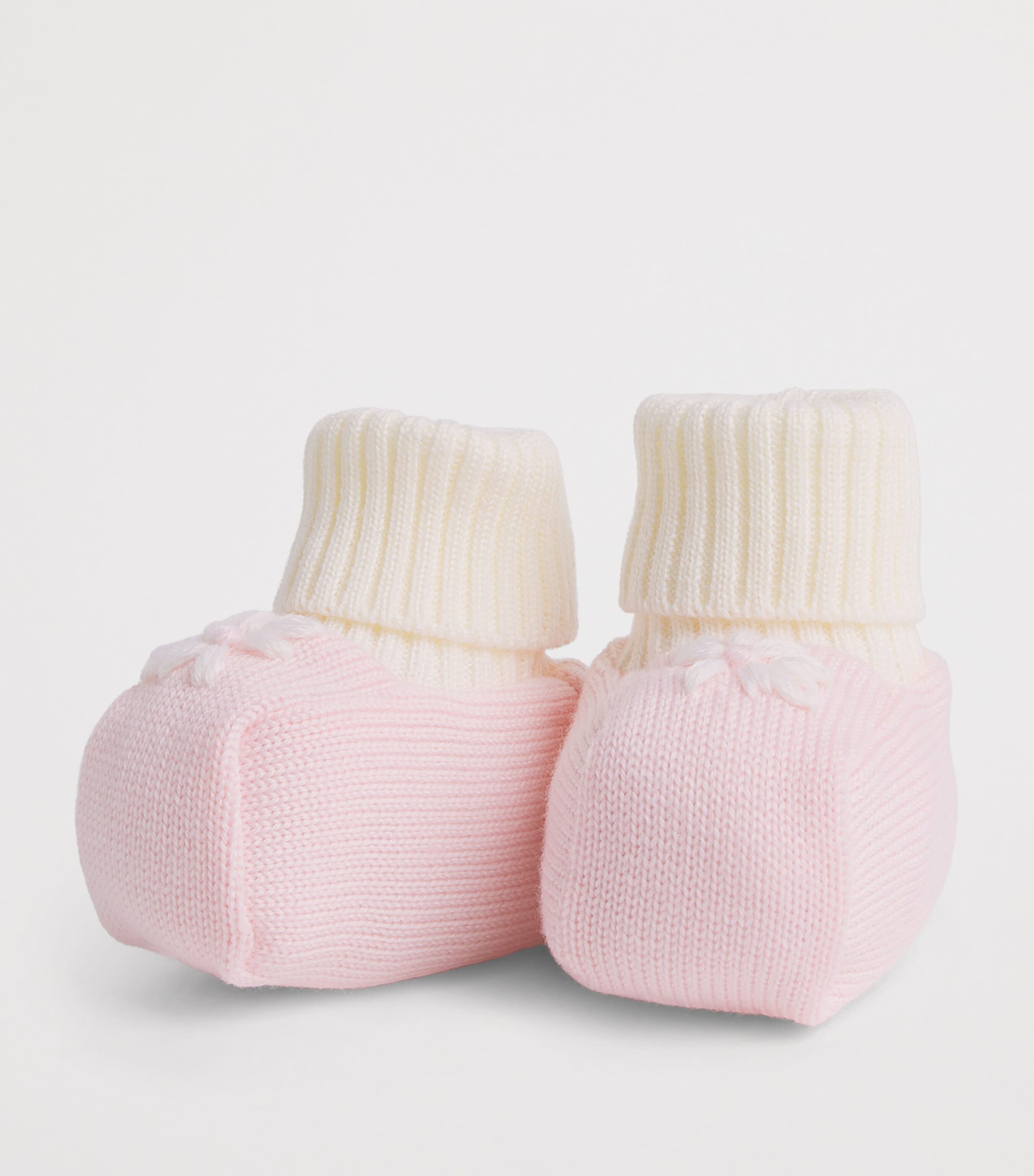 Bimbalo Wool Flower Booties Pink Image 2