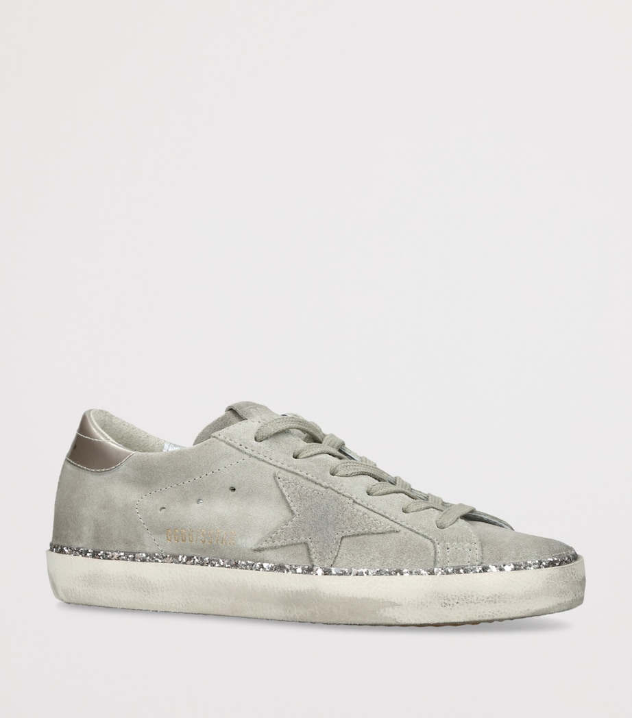 Golden Goose Womens Suede Super Star Sneakers Taupe Comb Image 3