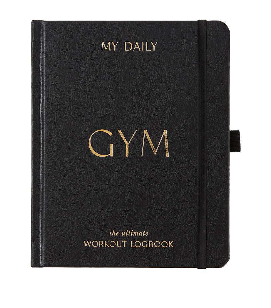 My Daily Gym Planner: Fitness & Wellbeing Journal BLACK, GOLD Image 1