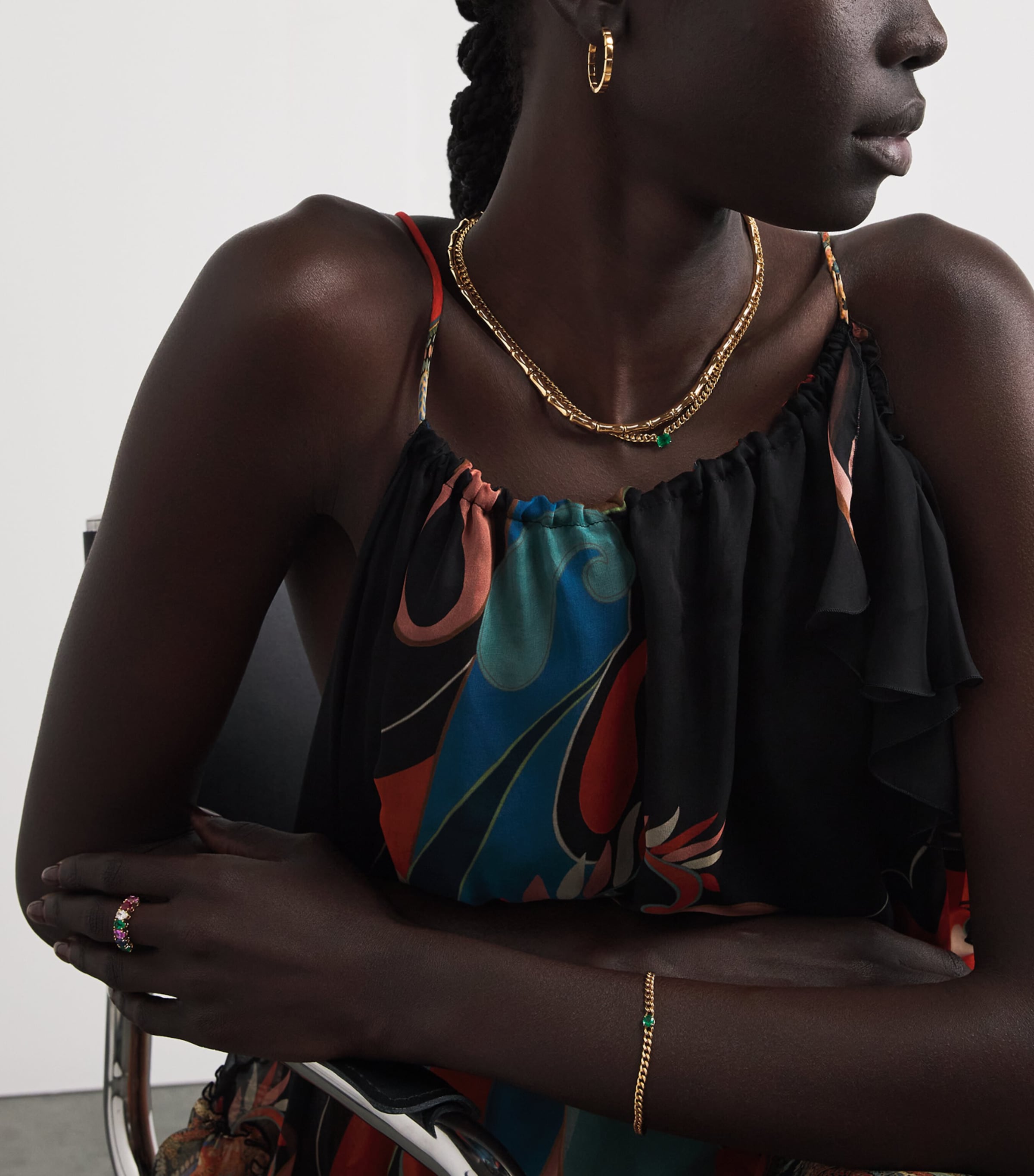 Anita Ko Yellow Gold Bamboo Choker Yellow Gold Image 4