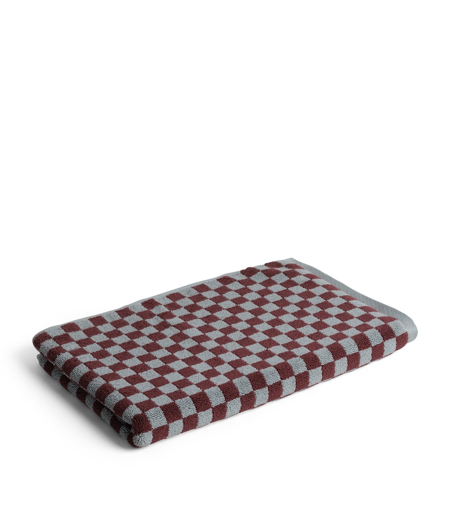 BAINA Organic Cotton Beppu Bath Mat (50cm x 80cm) Cement / Rhus Image 1