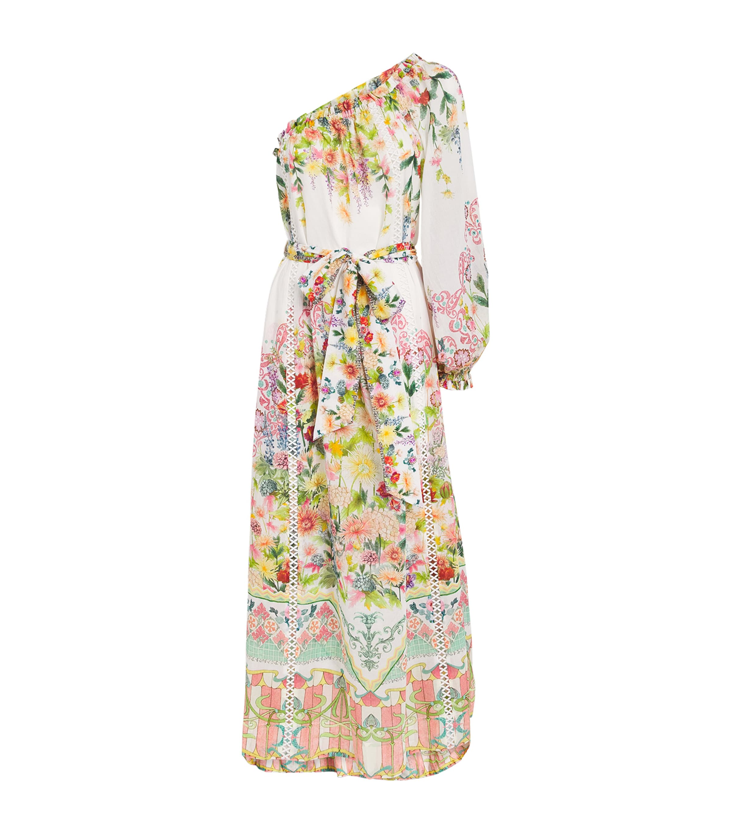 Camilla Womens Organic Cotton One-Shoulder Midi Dress Callcata Image 1