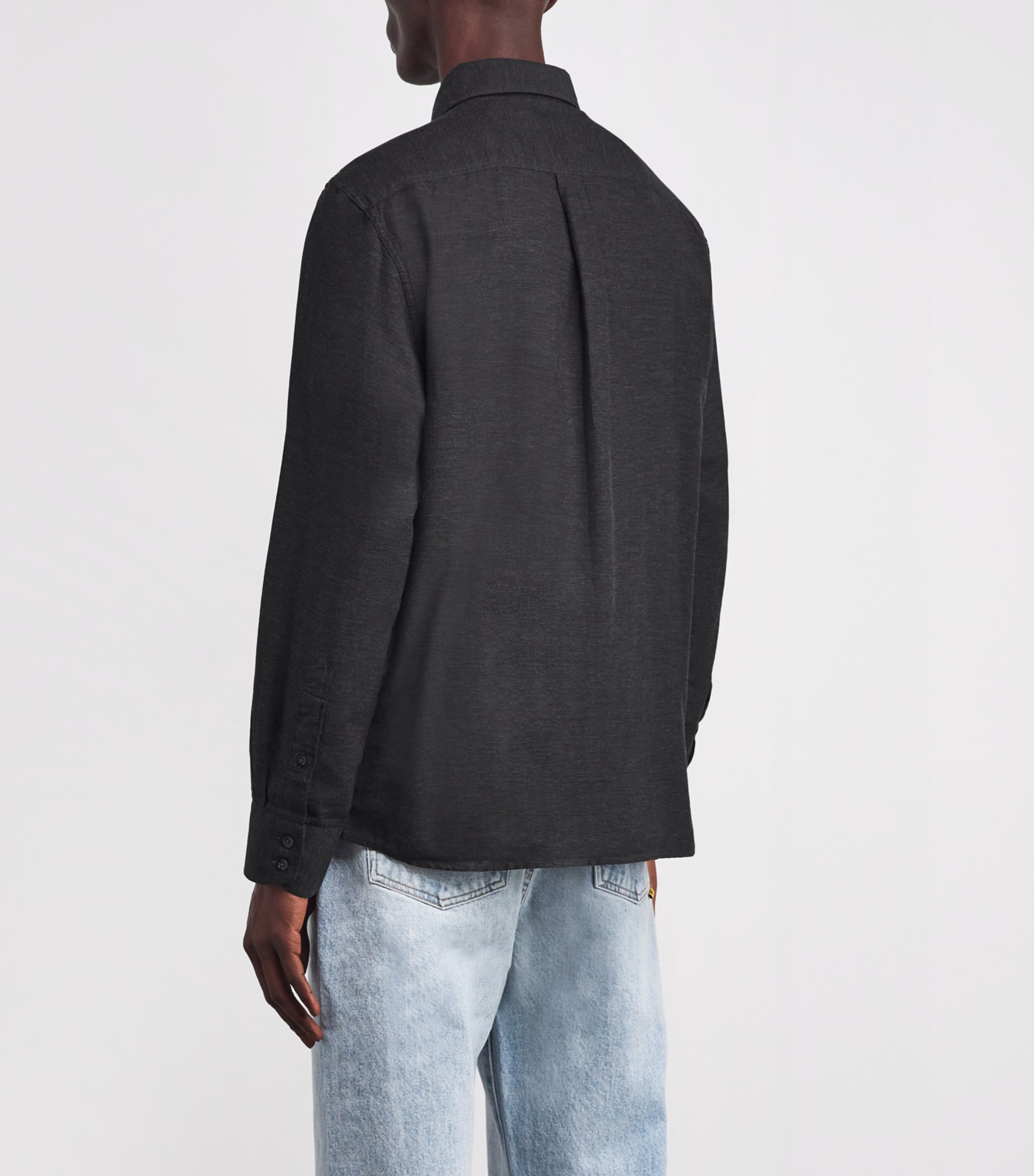 Cotton-Cashmere Shirt DGE - DK GREY Image 4