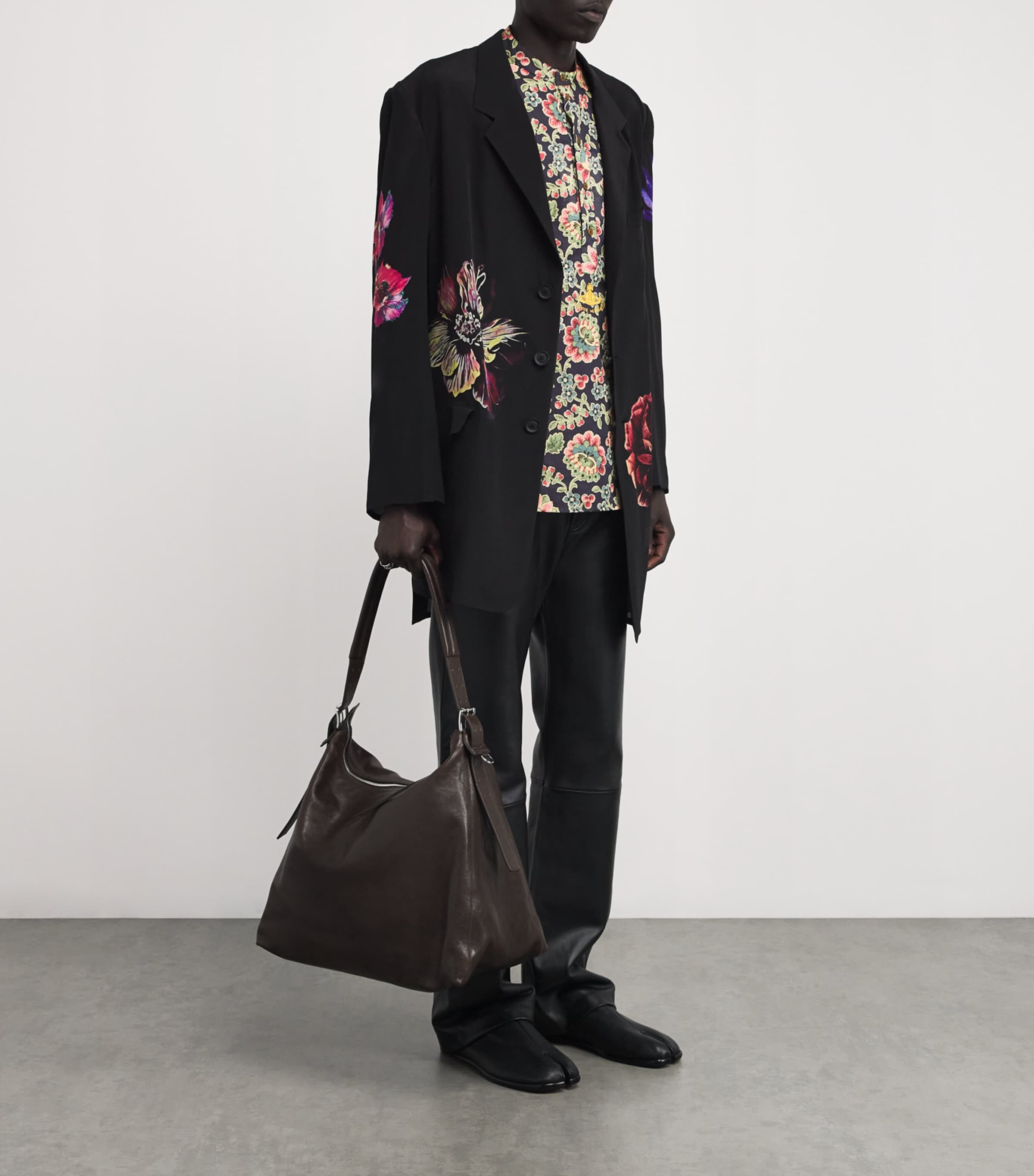 Vivienne Westwood Mens Floral Mandarin Shirt Flowers Image 2