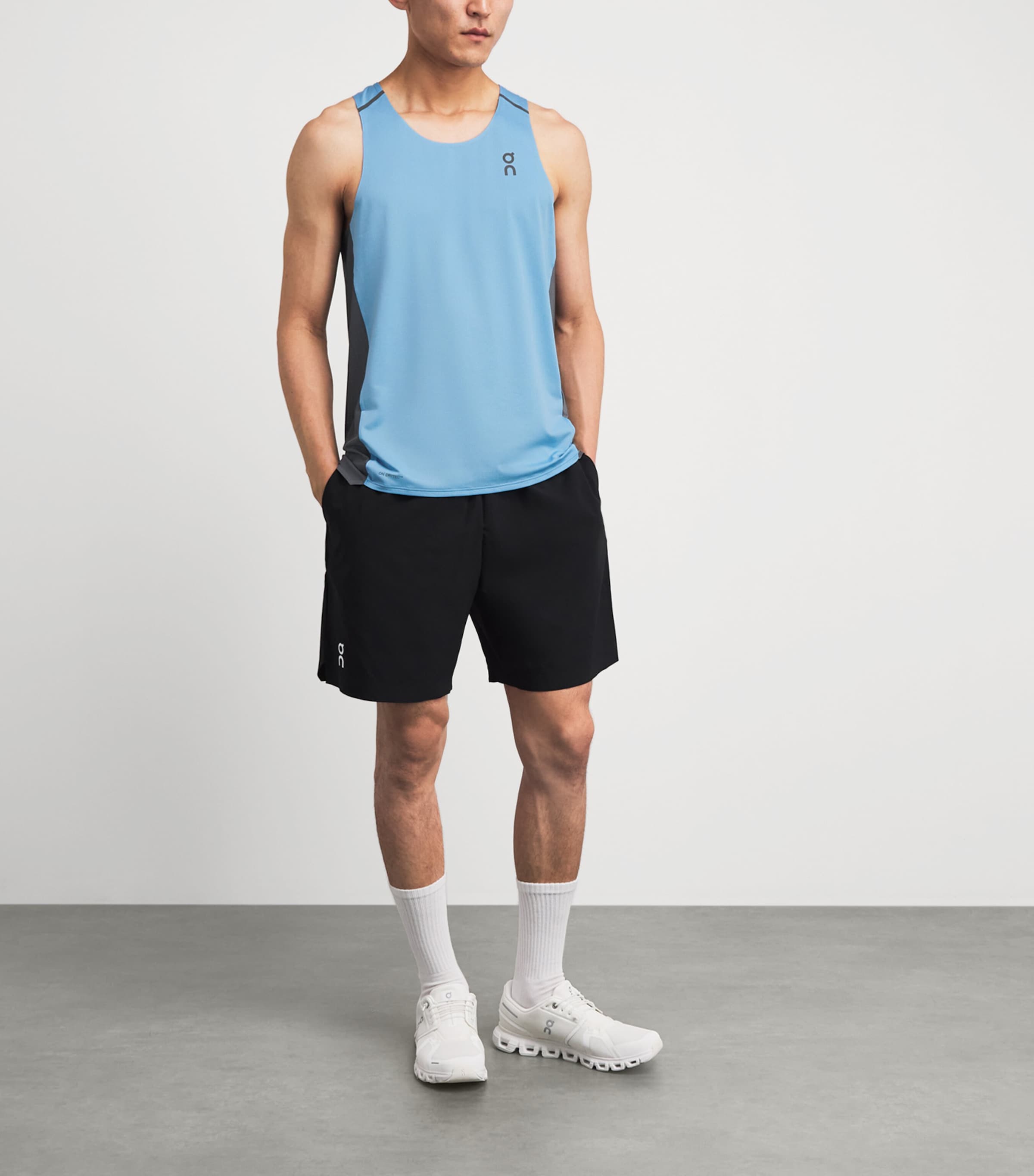 On Mens Performance Tank Top Gourami | Rock Image 2