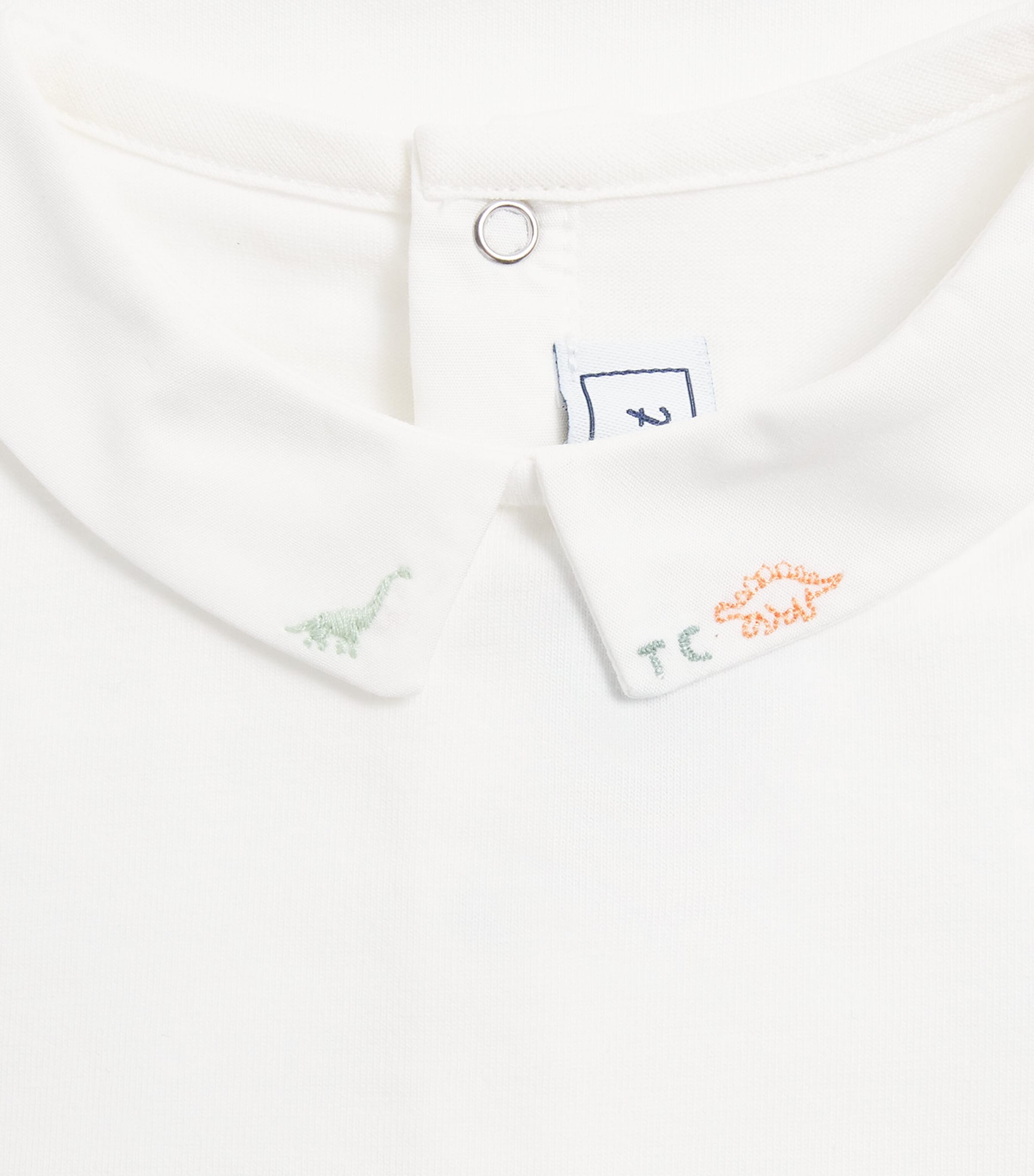 Tartine et Chocolat Stretch-Cotton Collared Bodysuit (3-12 Months) Image 3