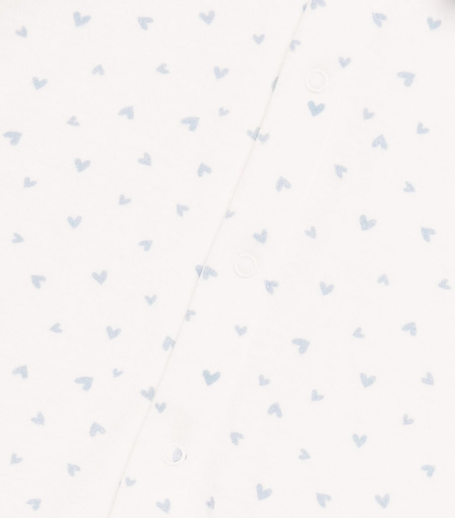 Petit Bateau Cotton Printed All-In-One (1-18 Months) Marshmallow/flo Image 3