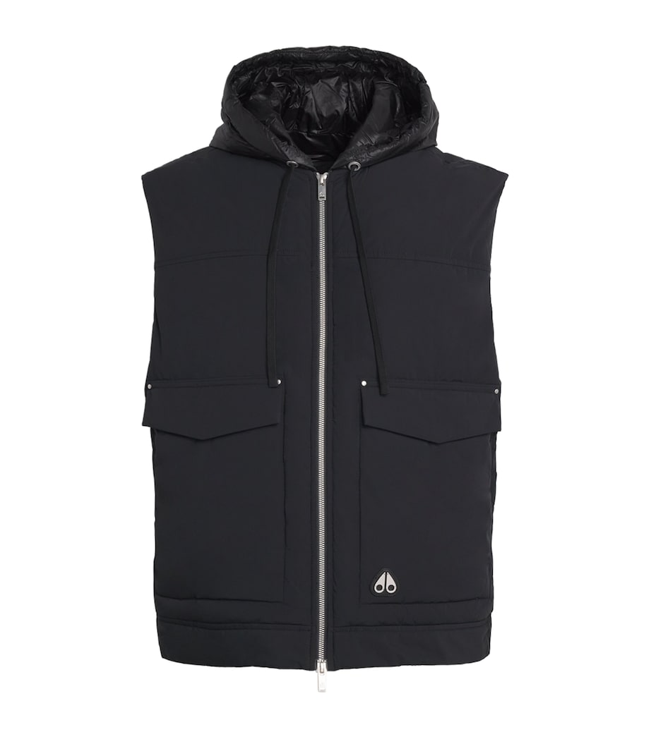 Moose Knuckles Mens Down-Filled Brixton Gilet Black Image 1