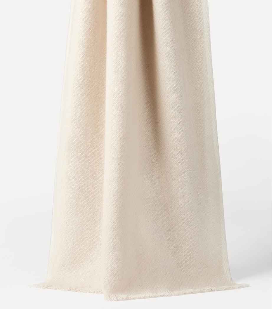 Brunello Cucinelli Cashmere Fringe-Trim Scarf Image 2