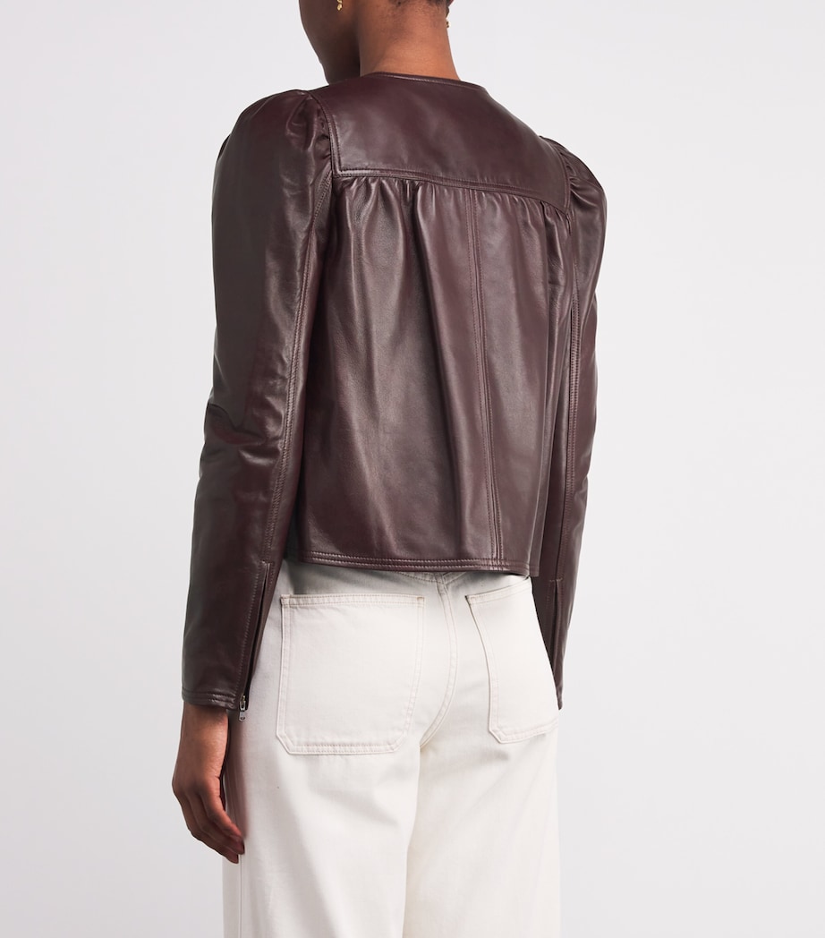 Leather Anouk Jacket MAHOGANY Image 4