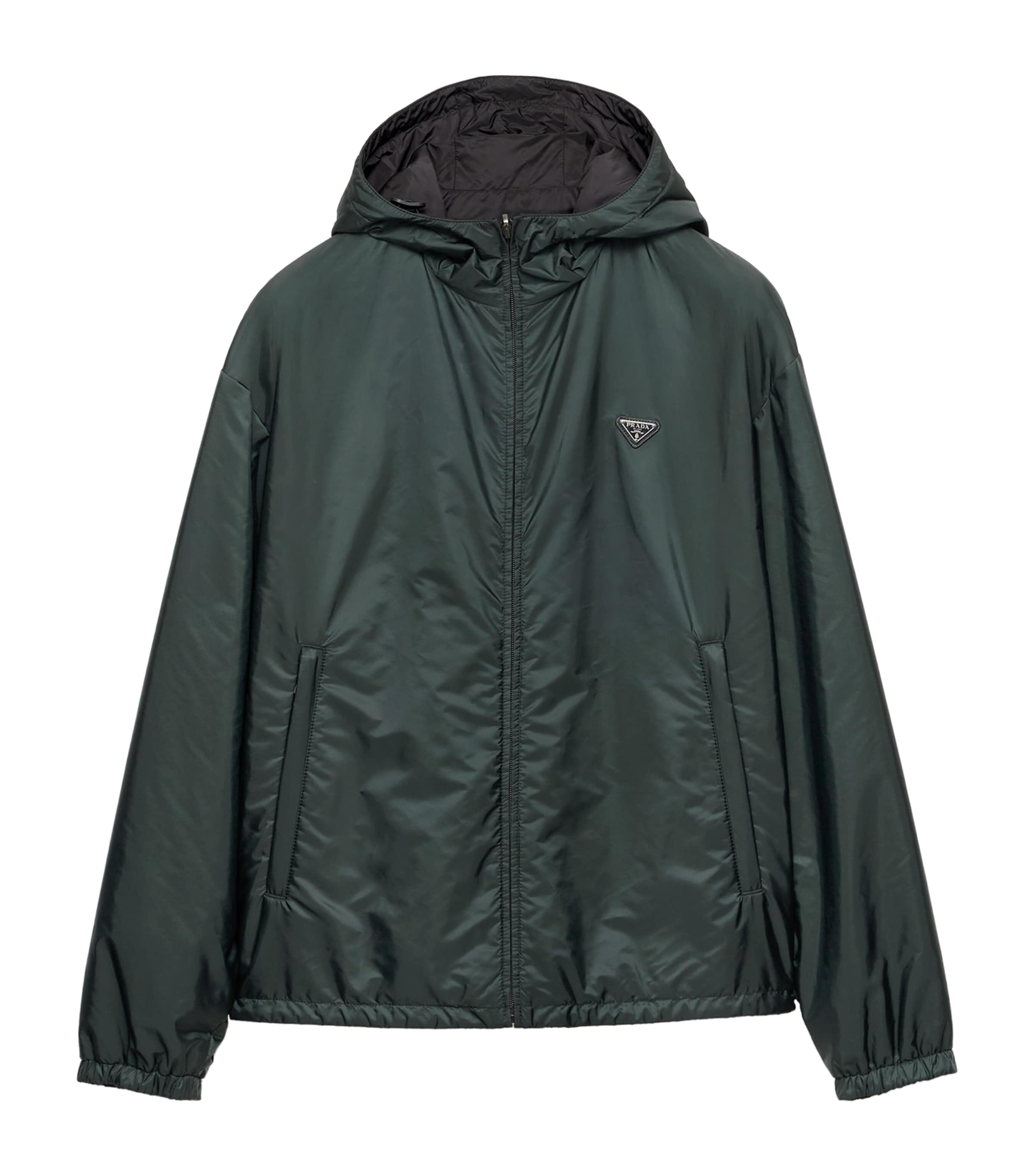 Prada Mens Re-Nylon Reversible Jacket Green Image 1