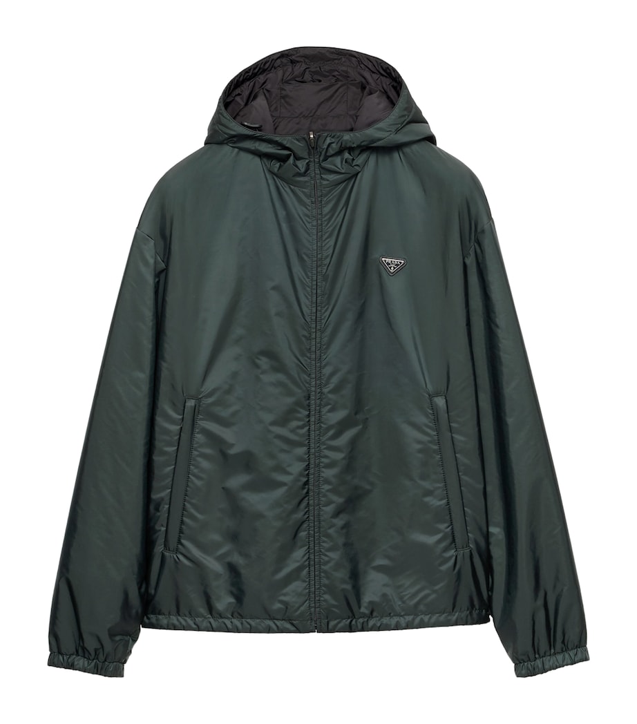 Prada Mens Re-Nylon Reversible Jacket Green Image 1