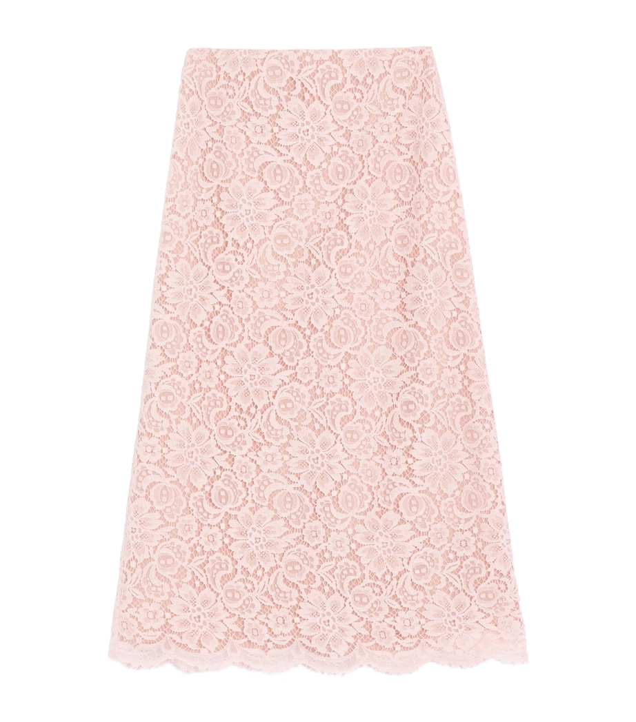 Valentino Womens Lace Midi Skirt Image 1