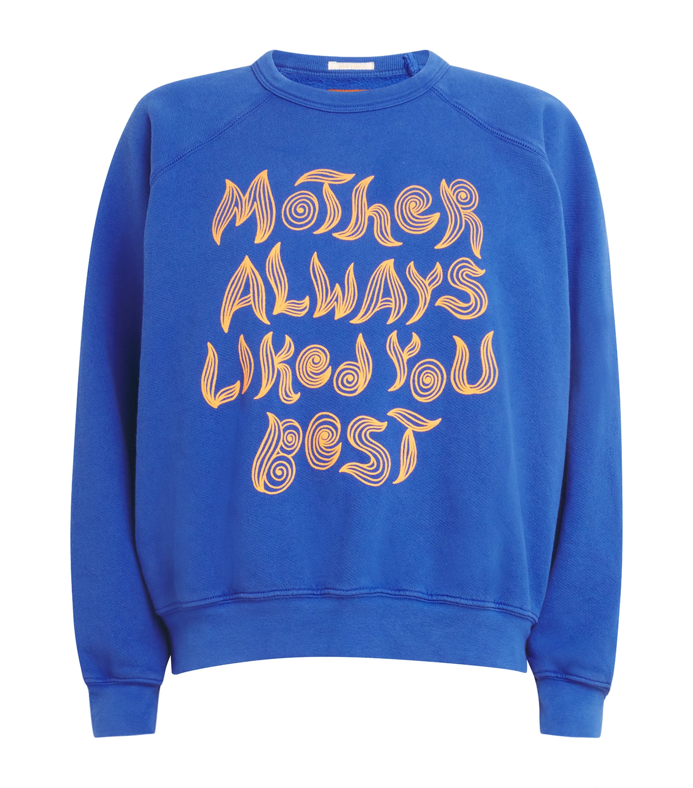 MOTHER Cotton The Biggie Concert Sweatshirt | Women Clothing | Tops | Sweatshirts & Hoodies | Loungewear | Lounge Tops | Designers | Mother