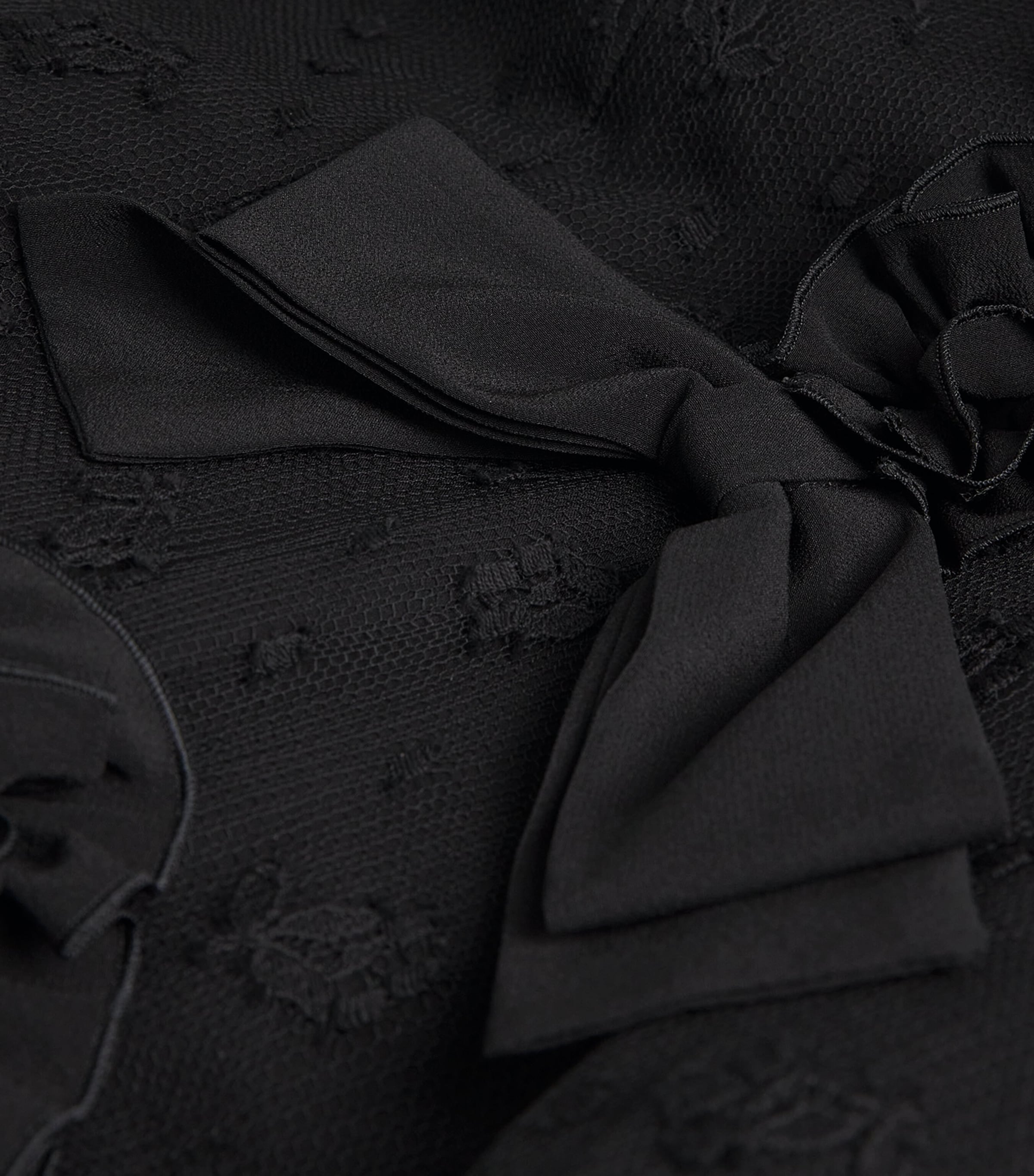 Lace-Detail Maxi Dress 0900 BLACK Image 5