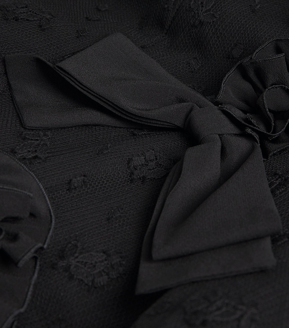 Lace-Detail Maxi Dress 0900 BLACK Image 5