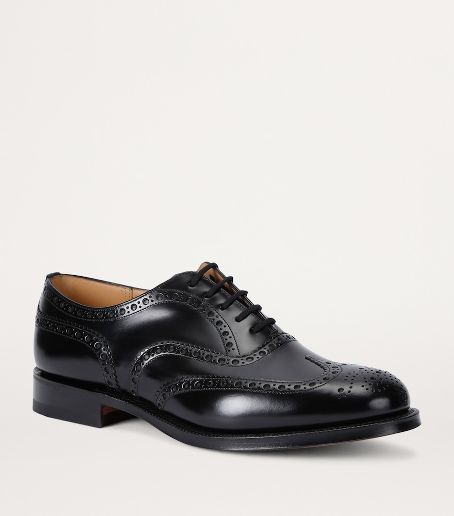 Leather Burwood Brogues BLACK Image 4