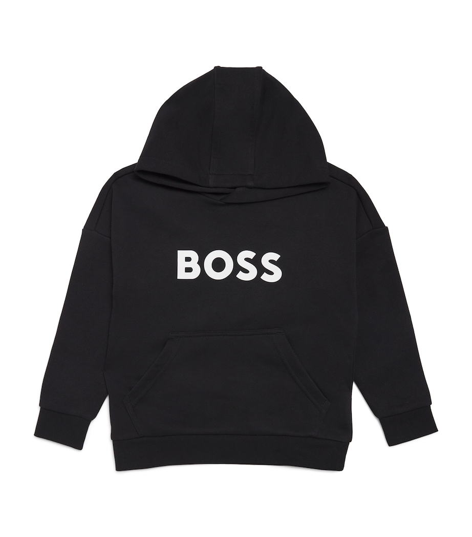 Logo Hoodie (4-16 Years) 09B BLACK Image 1