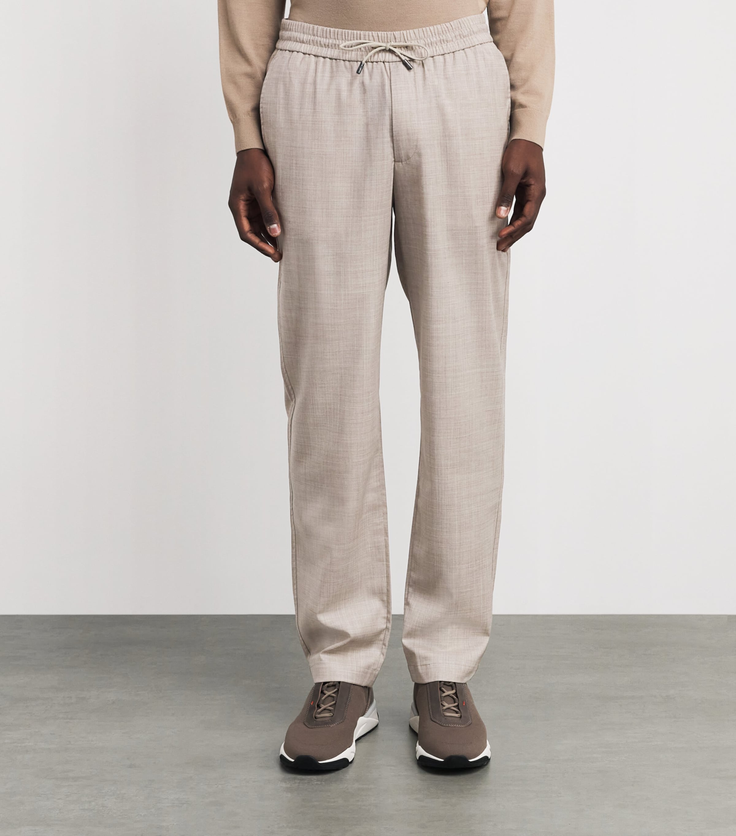 Sease Mens Linen-Cotton Summer Mindset Trousers Driftwood Image 4