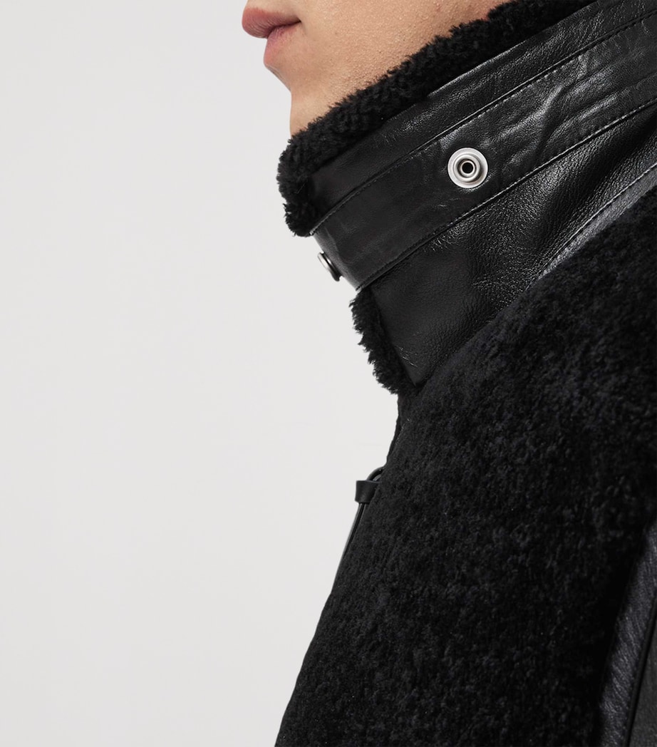 Shearling-Leather Conyer Jacket BLACK Image 6