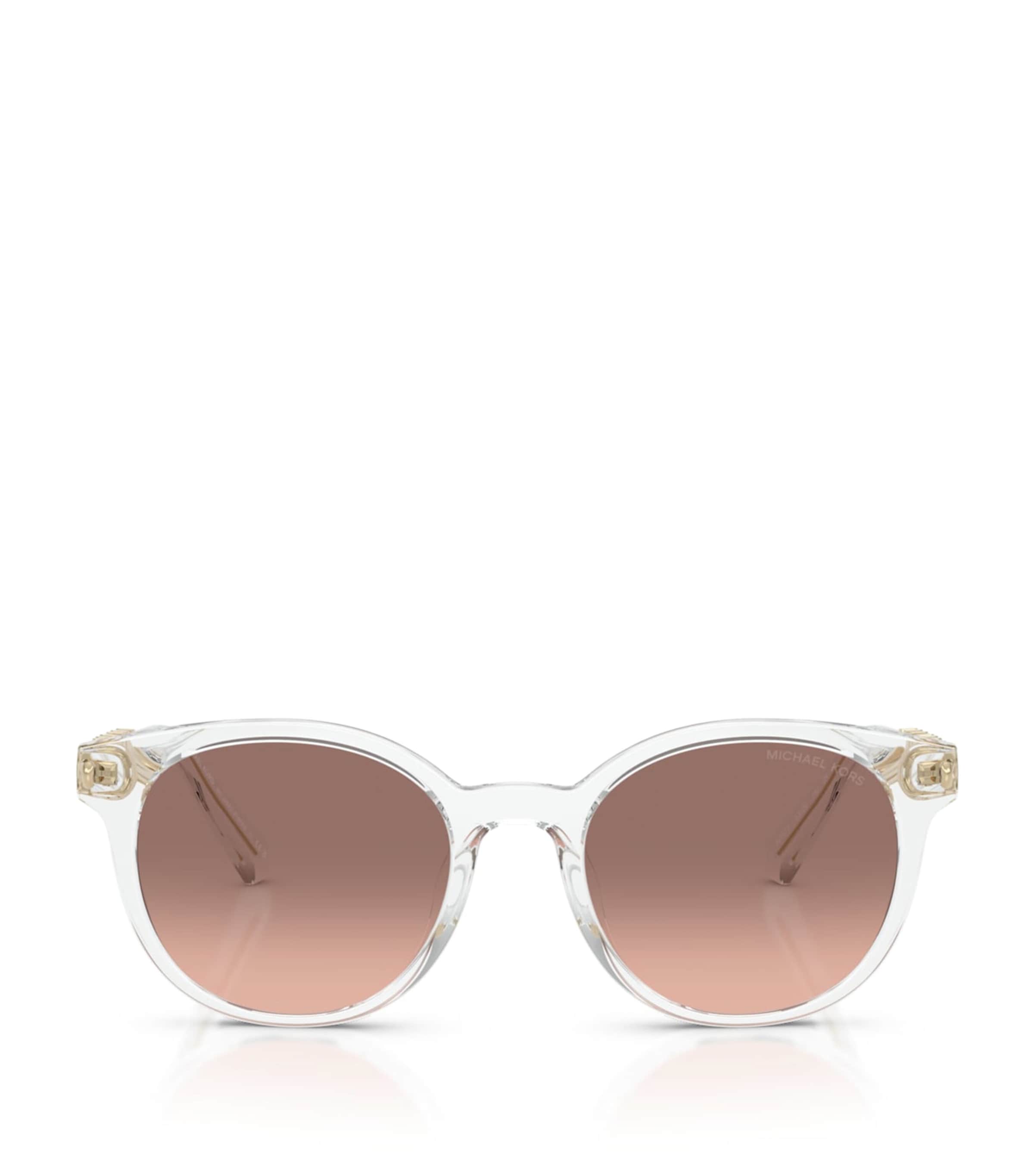 Michael Kors Pienza Round Sunglasses Clear Image 1